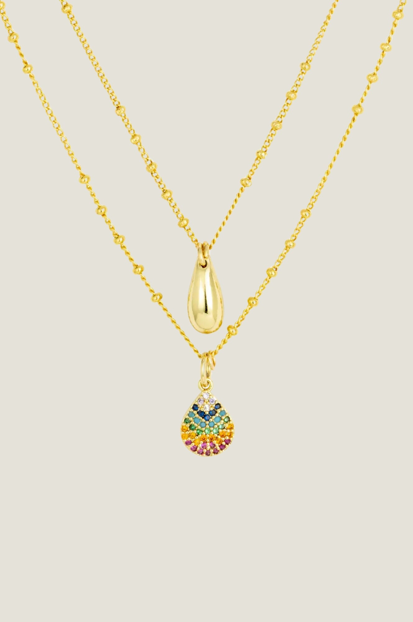 Jenny Gold & Multi-Color Necklace for Women - Elegant Layering Pendant Jewelry for Everyday Wear & Special Occasions