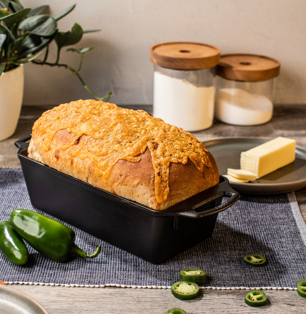 Premium Cast Iron Loaf Pan 10 x 5 Inch - Heavy Duty Bread Baking Pan for Homemade Sourdough, Banana Bread & Artisan Loaves - Perfect for Oven, Grill & Campfire Cooking
