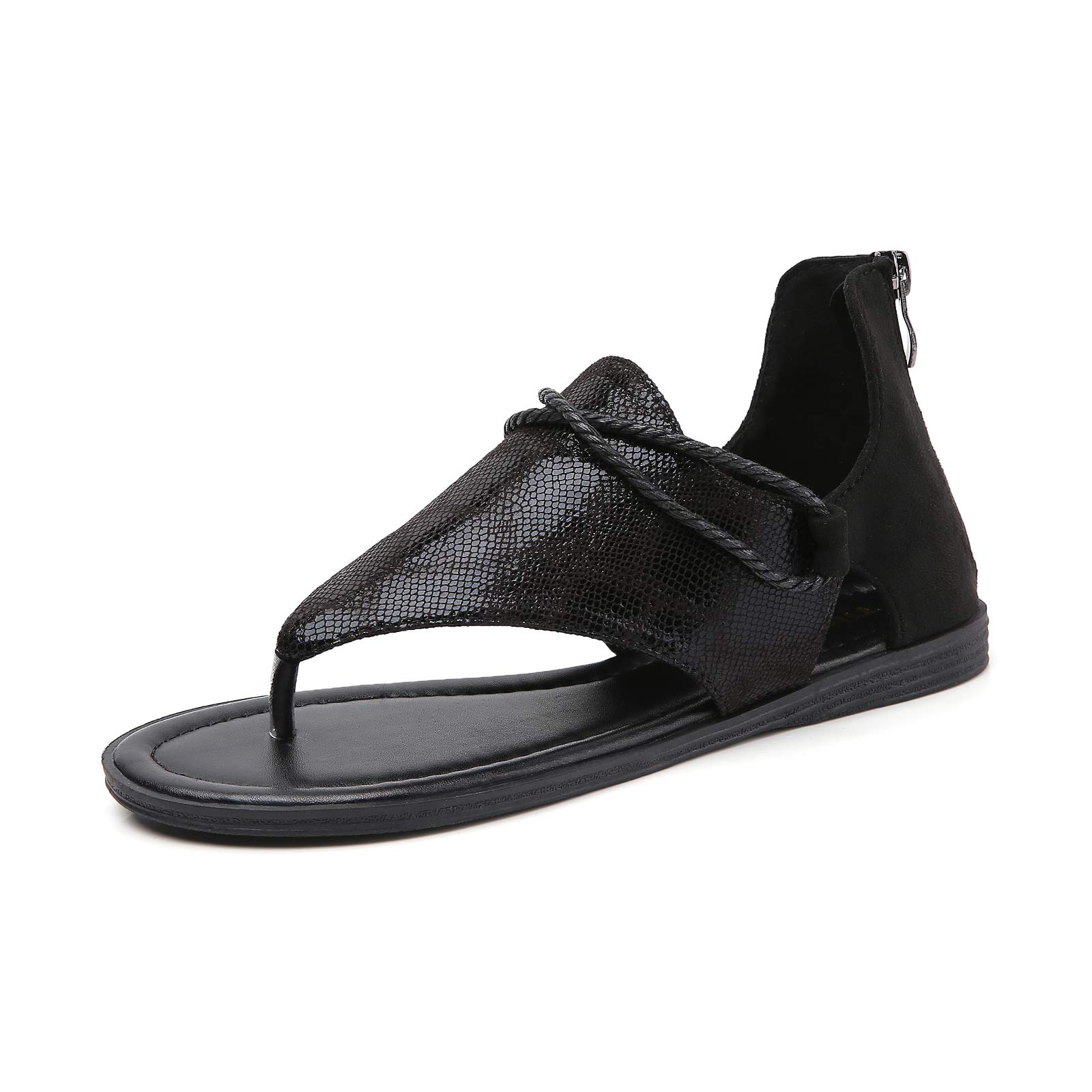 Tilocow Women's Posh Gladiator Sandals - Comfortable Flat Summer Sandals with Vintage Style | Perfect for Beach, Vacation & Casual Outfits