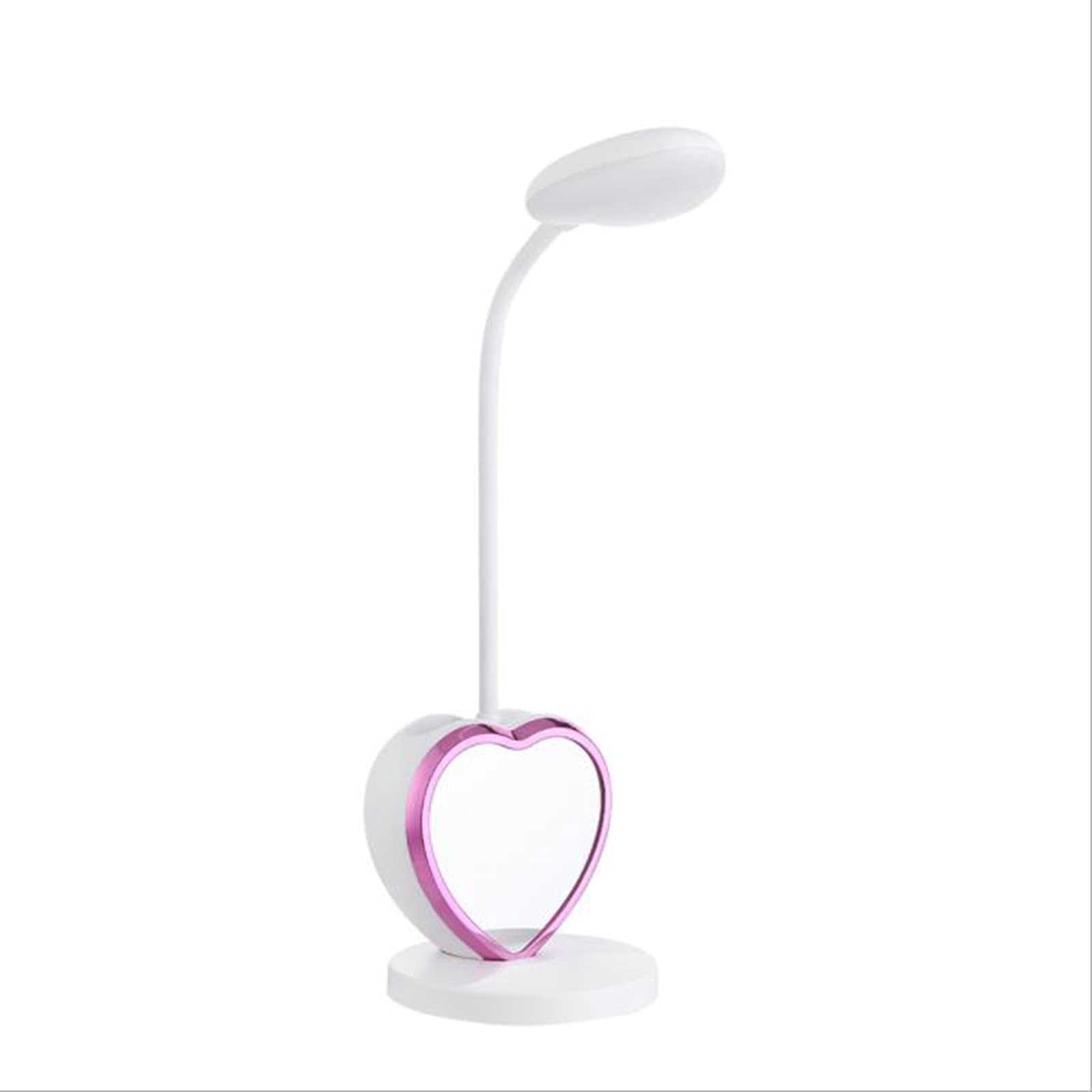 LANGCA LED Desk Lamp with Magnetic Love Mirror - Multi-Function Aromatherapy & Eye Protection, 360° Adjustable, White - Perfect for Home Office, Study, Makeup Vanity & Bedside Reading