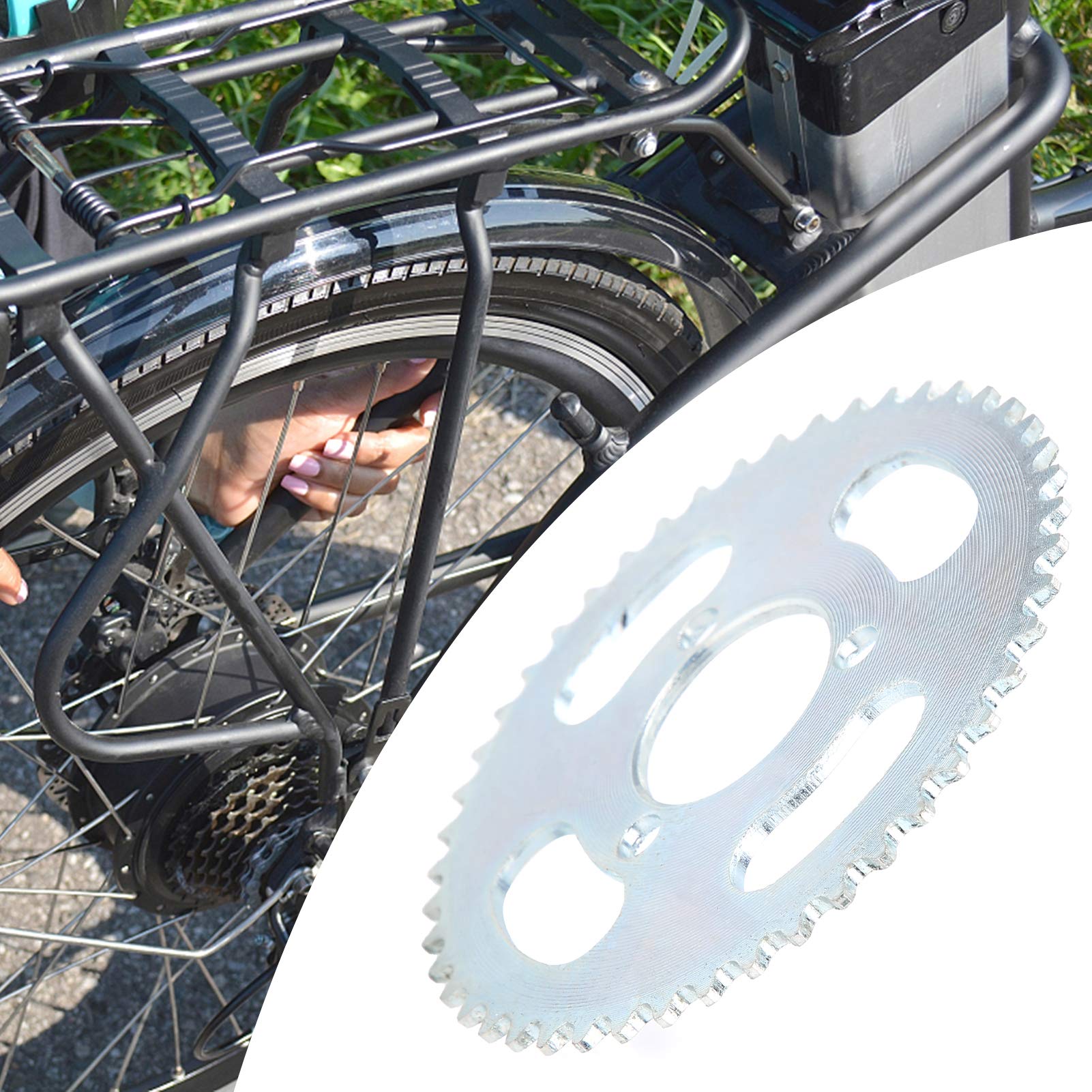 Dilwe 25T 47T 3-Hole Steel Sprocket - High Performance Rear Sprocket Upgrade for Electric Scooters & E-Bikes | Durable Replacement Part for Engine & Motor | Perfect for Commuting, Off-Road & Urban Riding