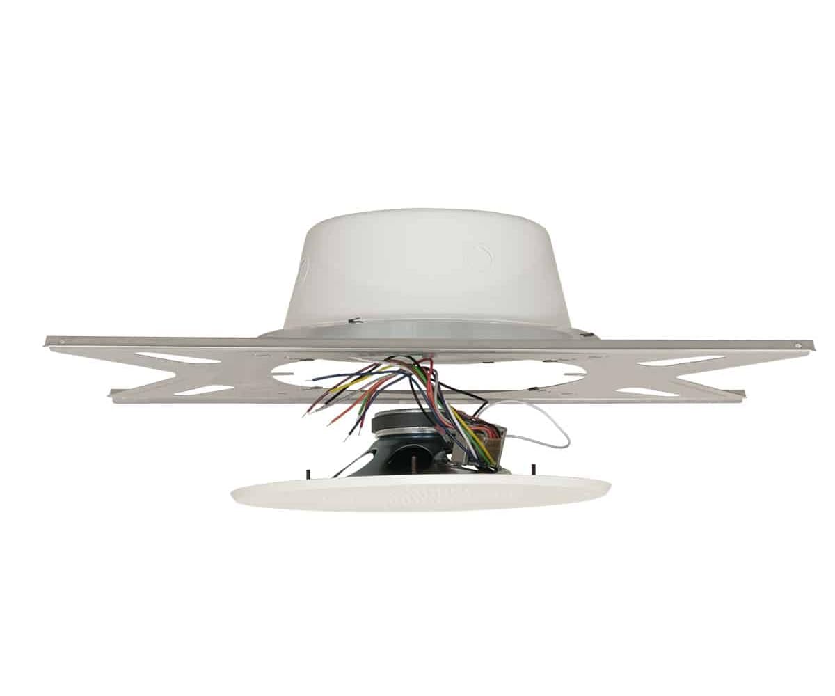 Lowell RPAK-810-72 8-Inch Dual Cone Ceiling Speaker (2-Pack) with 25/70V Transformer - 15W Power, 10 Oz Magnet - Includes Grille, Enclosure & Bridge - Perfect for Commercial Background Music, Restaurants & Retail Stores