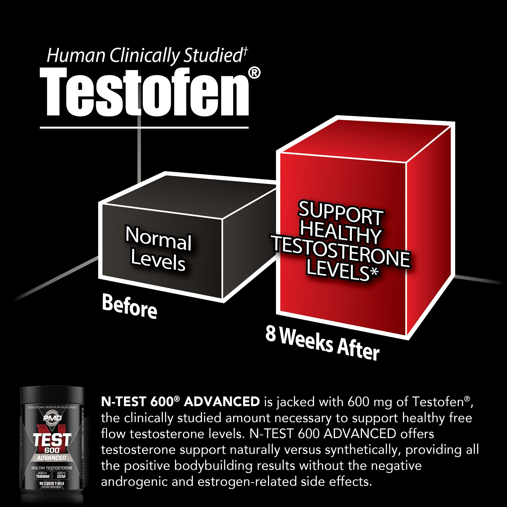 PMD Sports Flex Stack Advanced 24-Hour Testosterone Booster Supplement for Men - N-Test 600 Advanced 90 Liquid T-Gels & Z-Test 90 Capsules - Supports Lean Muscle Growth, Strength, Recovery, Libido & Sleep - Perfect for Gym, Bodybuilding & Athletic Performance