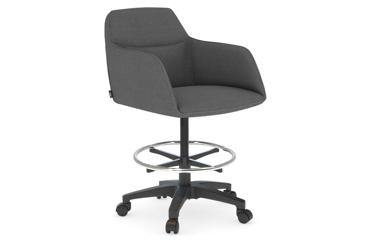 Mcduck Ergonomic Drafting Office Chair with Swivel and Tilt Function - Adjustable Stool for Architects, Artists & Home Office Workspaces