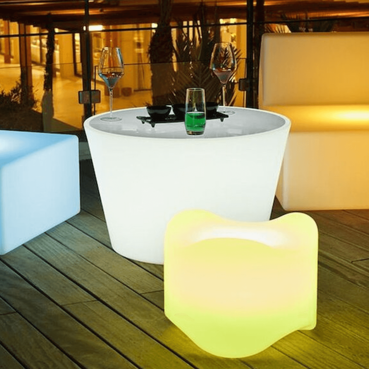 Modern LED Coffee Table with Adjustable Brightness - Stylish Bass Design for Living Room, Bedroom & Office - Perfect for Relaxing, Entertaining & Home Decor