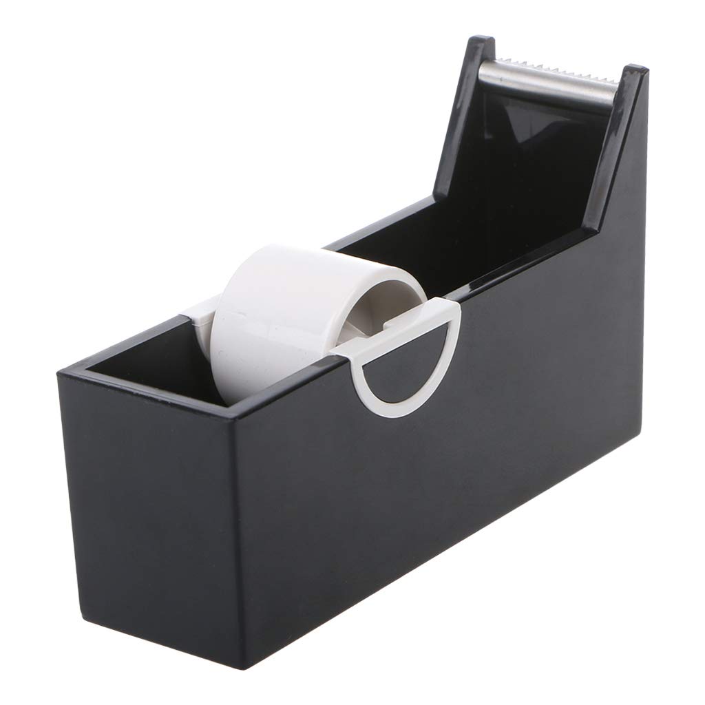 Viinice Desktop Tape Dispenser - Plastic Tape Cutter Stand with Holder for Office, School & Craft Supplies | Perfect for Wrapping Gifts, Organizing Documents & DIY Projects