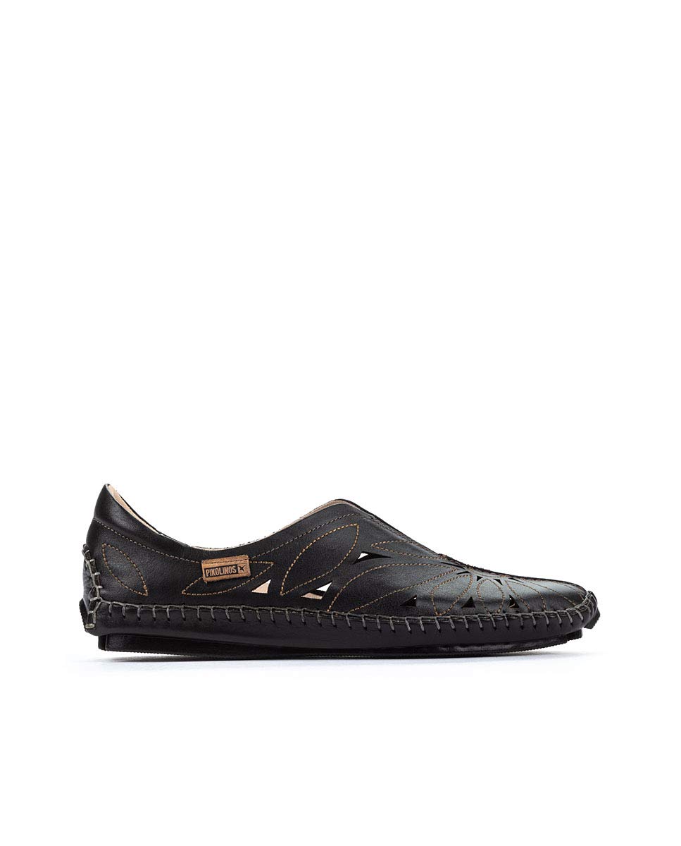 PIKOLINOS Women's Leather Loafers Jerez - Black Comfortable Slip-On Shoes for Work, Office & Casual Wear
