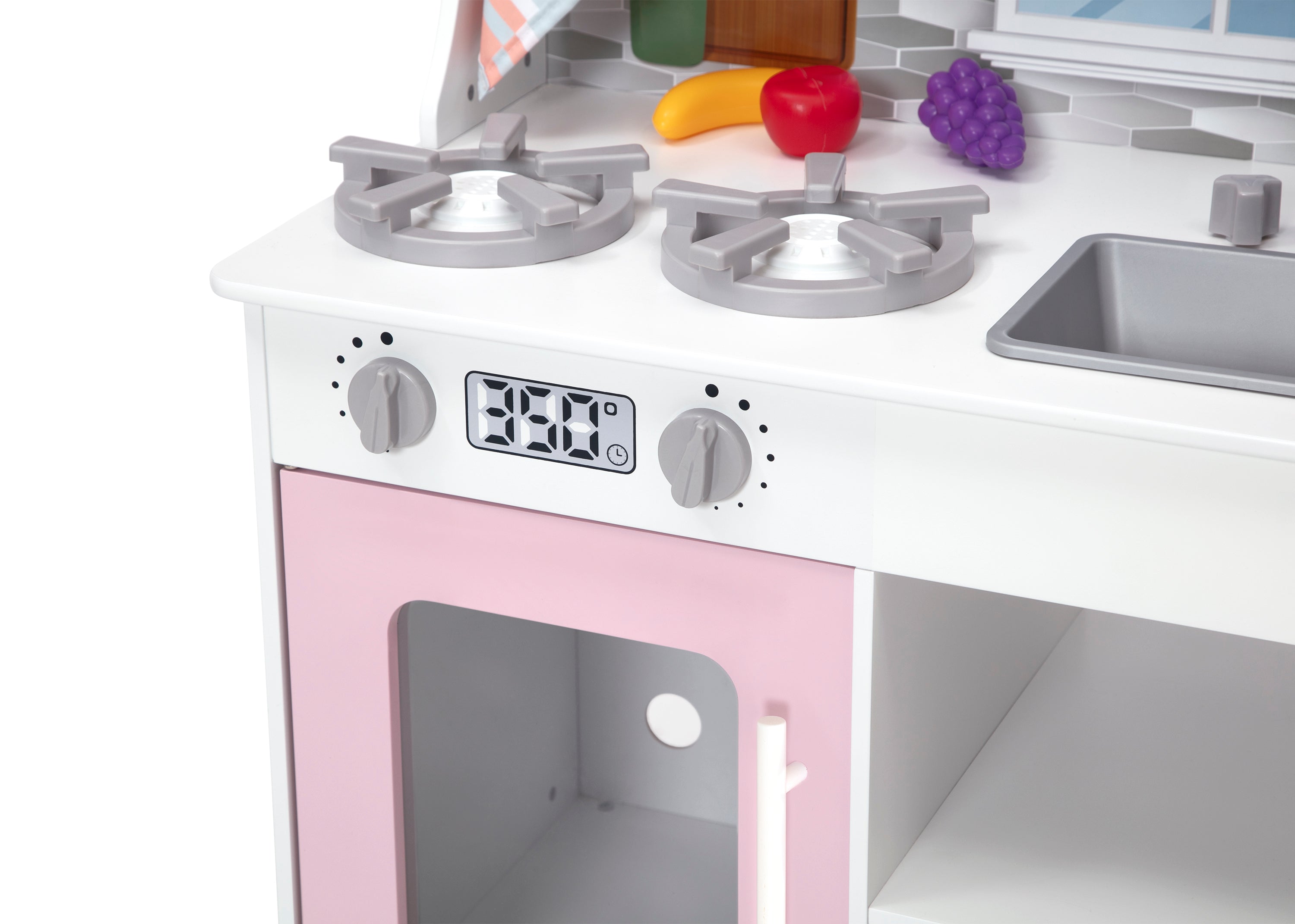 Tiny Chef Play Kitchen Set - Wooden Pretend Cooking Toy for Kids Ages 3-6 | Interactive Learning & Role Play for Preschoolers | Perfect for Birthday Gifts & Indoor Playtime