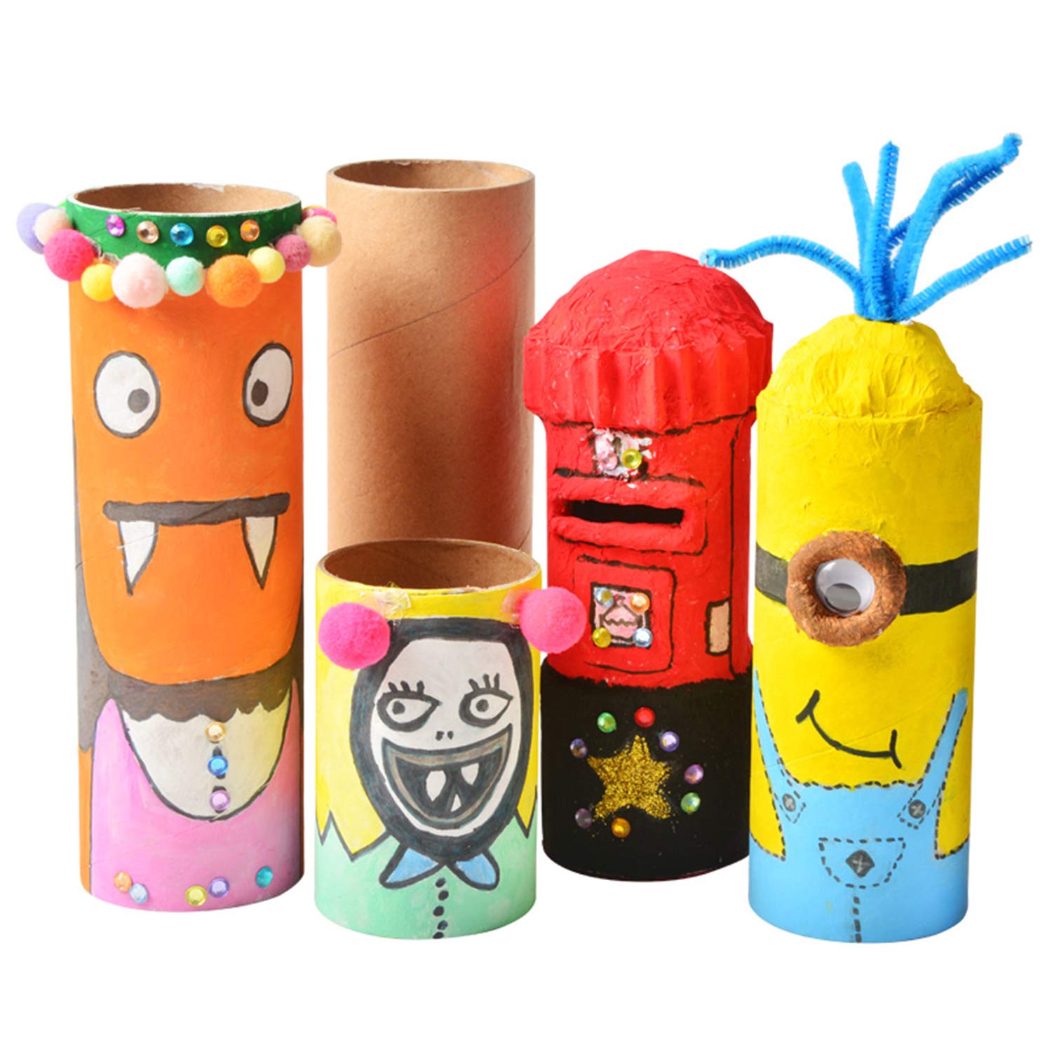 Tosnail 40-Pack 2x4 Inch Empty Cardboard Tubes - DIY Craft Rolls for Toilet Paper, Gift Wrapping & School Projects | Eco-Friendly Art Supplies for Kids & Adults