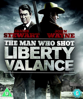 The Man Who Shot Liberty Valance Blu-ray | Classic Western Film | John Wayne & James Stewart | Perfect for Movie Nights & Western Fans