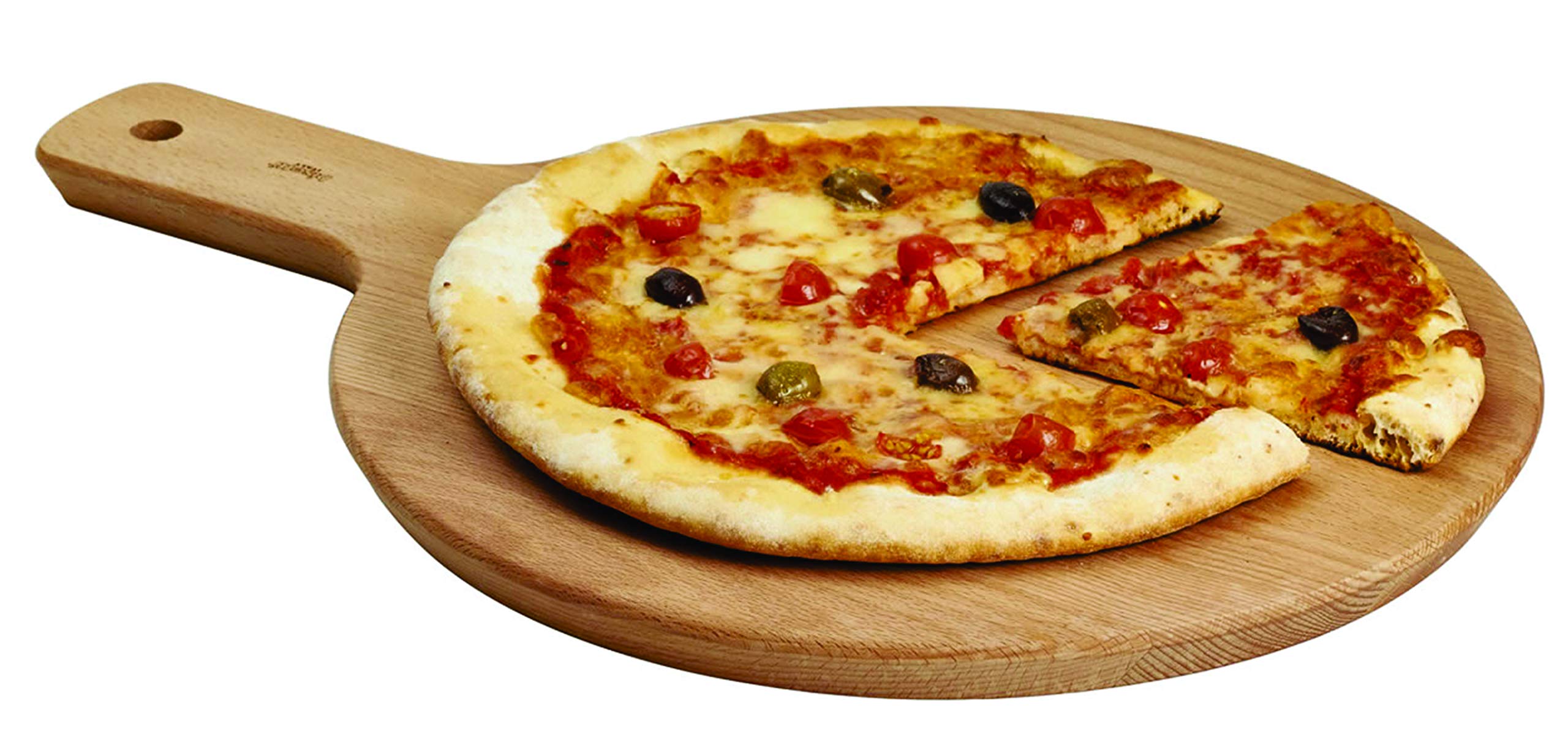 Premium Reversible Beechwood Cutting Board for Bread, Pizza & Charcuterie – 12.6