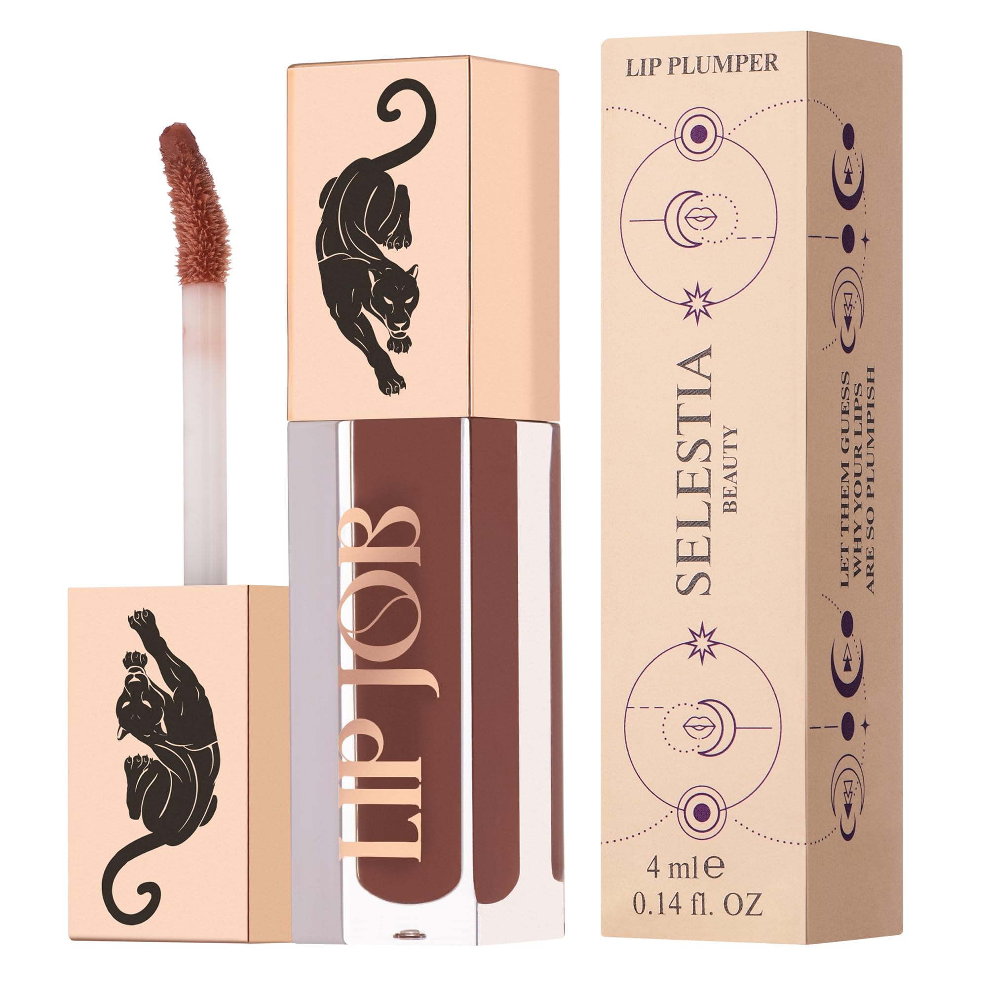 Lip Plumper Gloss - Hydrating & Smoothing, 0.14 fl oz for Luscious Lips