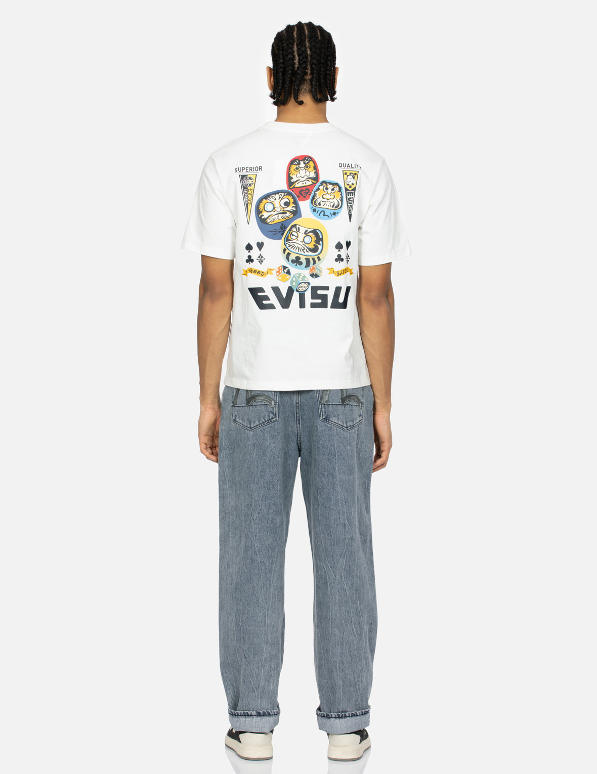 Playful Daruma Print Regular Fit T-Shirt - Casual Cotton Tee for Men & Women - Perfect for Streetwear, Outings & Everyday Comfort