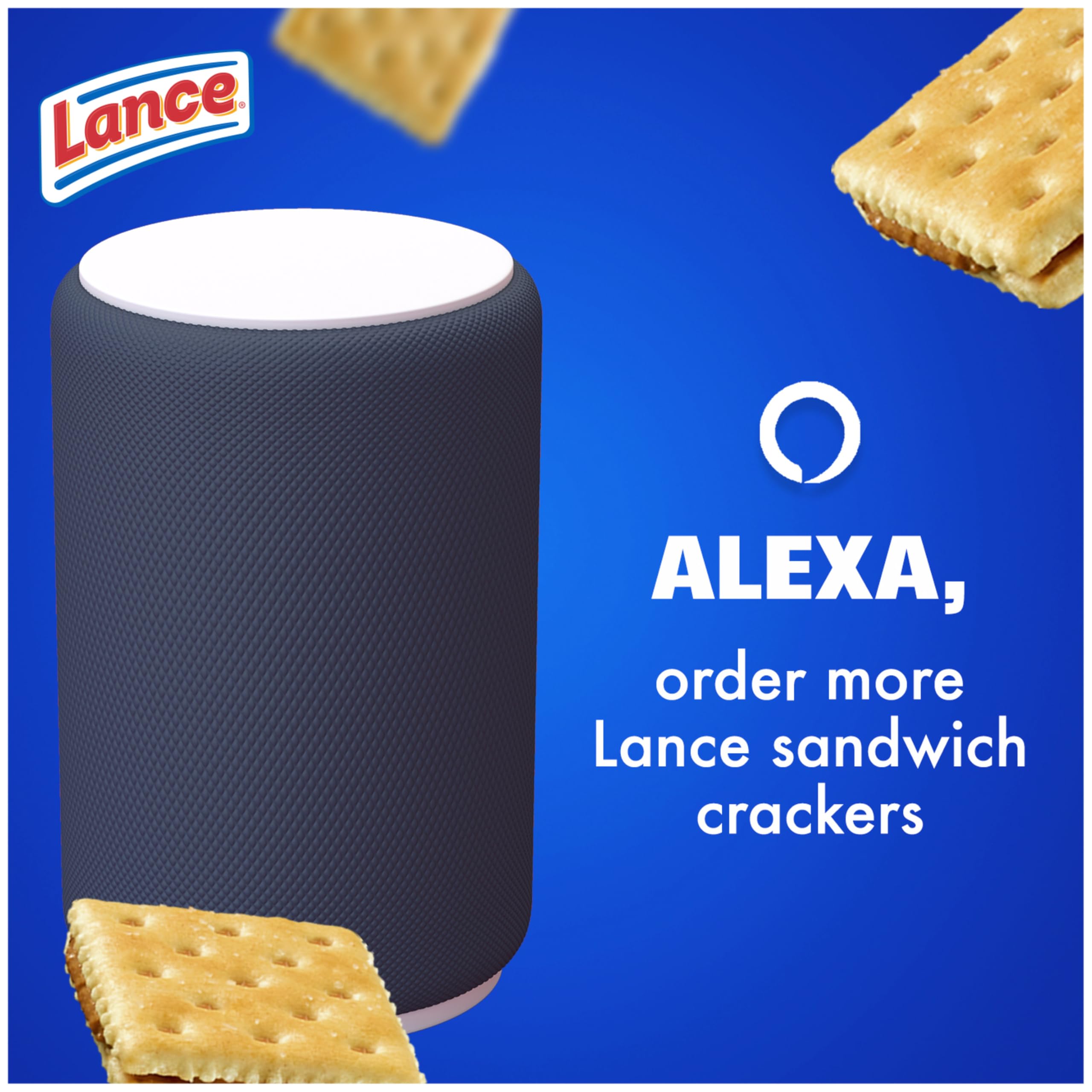 Lance Sandwich Crackers Variety Pack - Captain's Wafers, 8 Individual Packs (6 Sandwiches Each) | Perfect for Lunch Boxes, Office Snacks & Road Trips