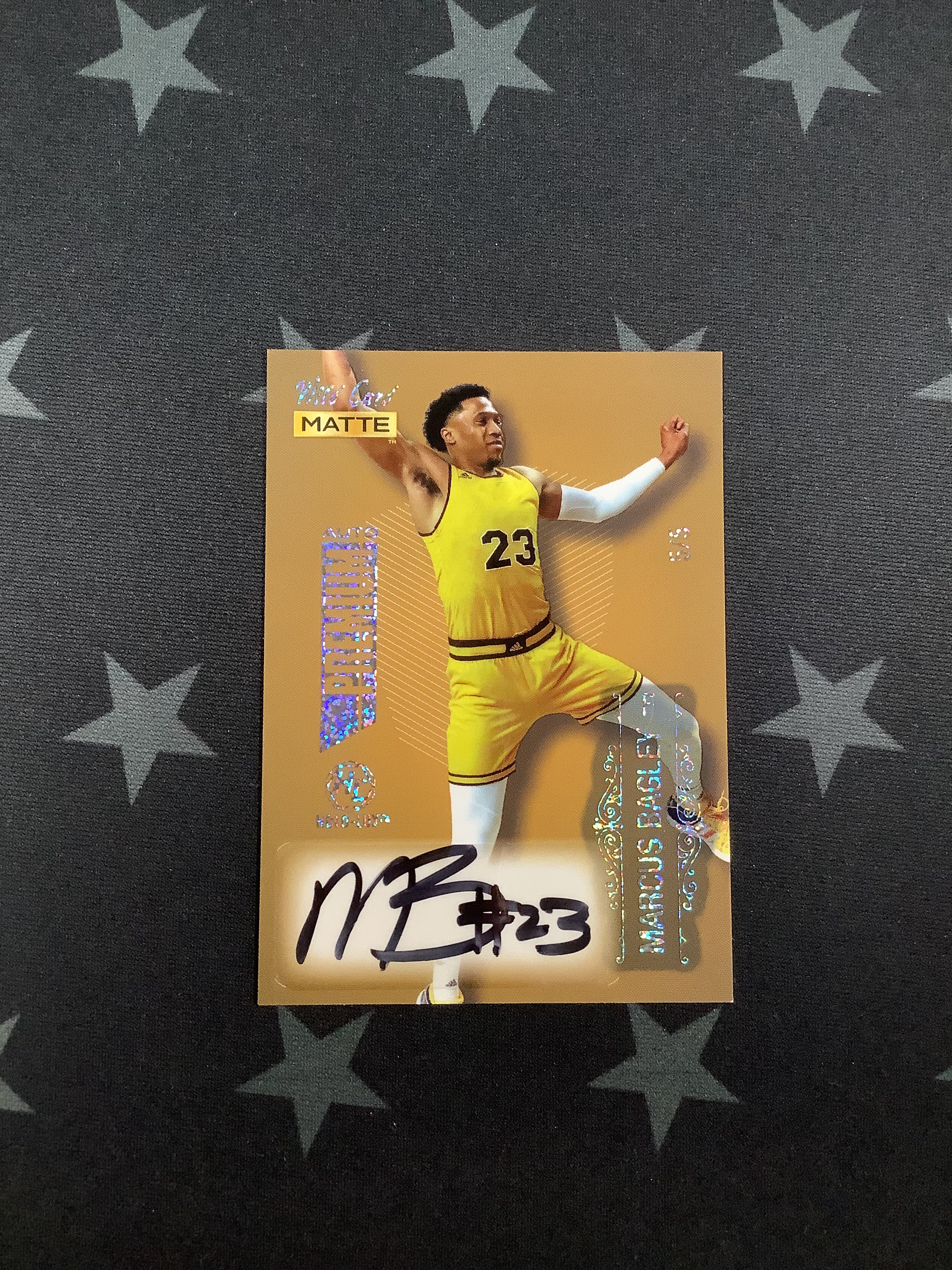 2022 Wild Card Marcus Bagley Auto 5/5 Basketball Trading Card - Perfect for Collectors, Fans, and Investment