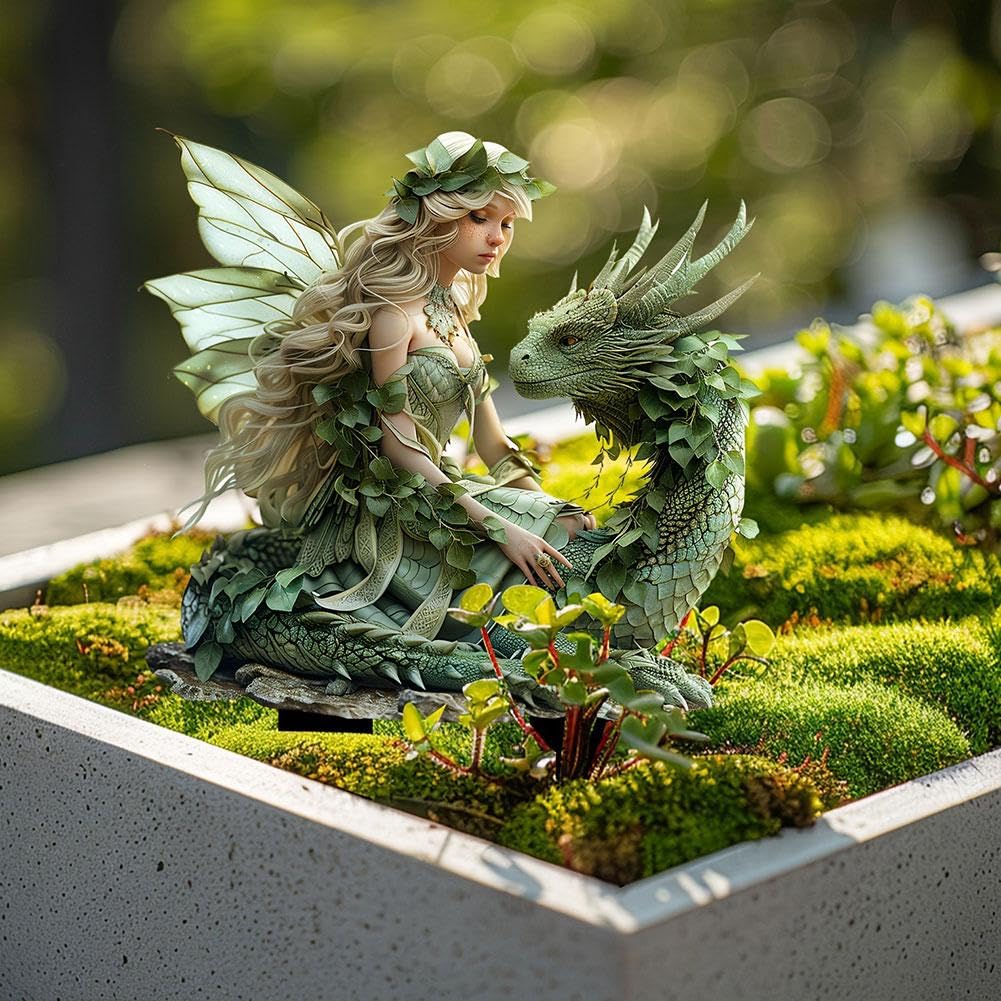 Handcrafted Acrylic Fairy Flower Pot - Boho Fairy Planter for Home & Garden Decor | Fairy Garden Accessories | Perfect for Indoor Plants, Outdoor Gardens & Boho Home Decor
