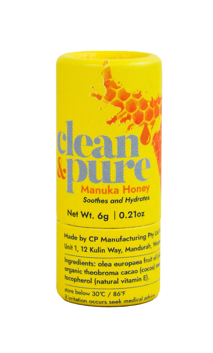 Organic Manuka Honey Lip Balm for Dry, Chapped Lips - Natural Moisturizer & Healing Treatment - Perfect for Winter Skincare & Daily Hydration