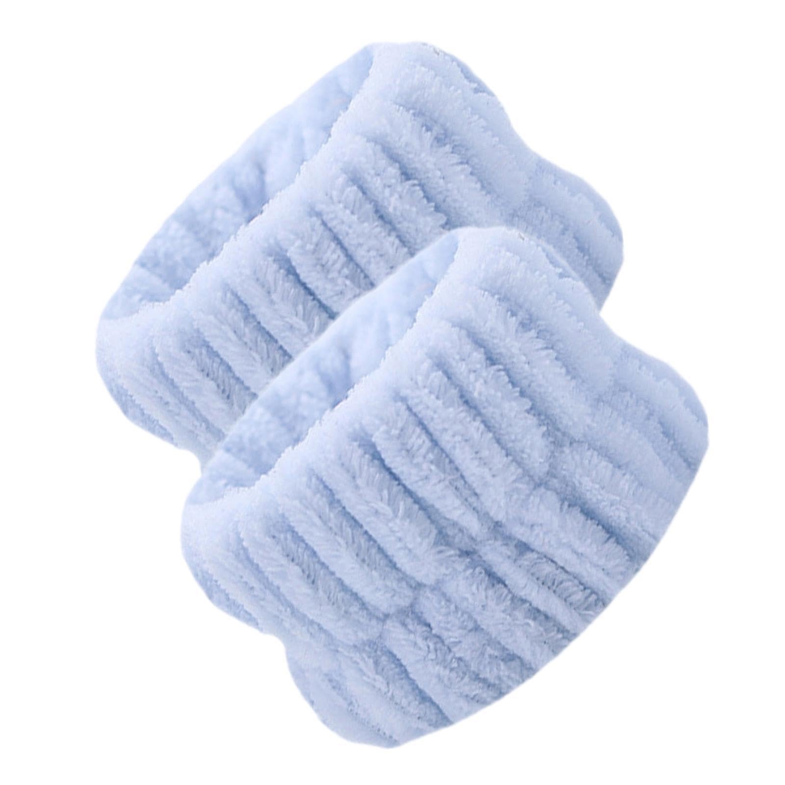 **Soft Coral Fleece Face Washing Wristbands - Absorbent Spa Wrist Towels for Women - Yoga, Skincare & Exercise - Perfect for Facials, Gym & Daily Use**