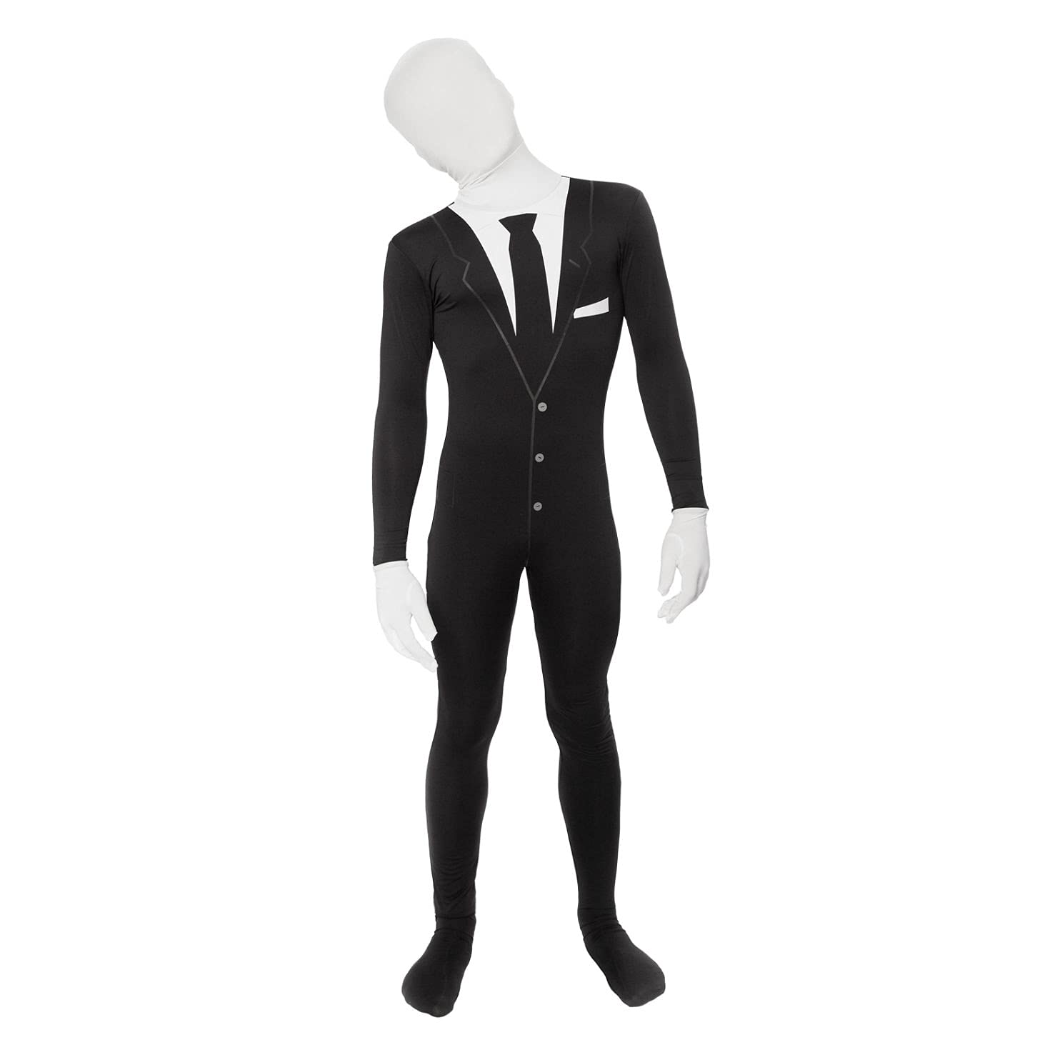 Slenderman Halloween Costume for Kids - Scary Morphsuits Costume | Perfect for Trick-or-Treating, Halloween Parties & Cosplay