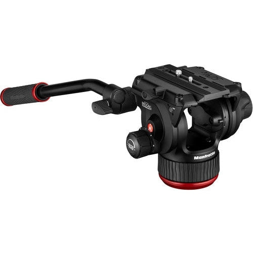 Manfrotto 504X Professional Fluid Video Head with 645 Fast Twin Aluminum Tripod - Perfect for Smooth Videography & Photography on Set or Outdoors