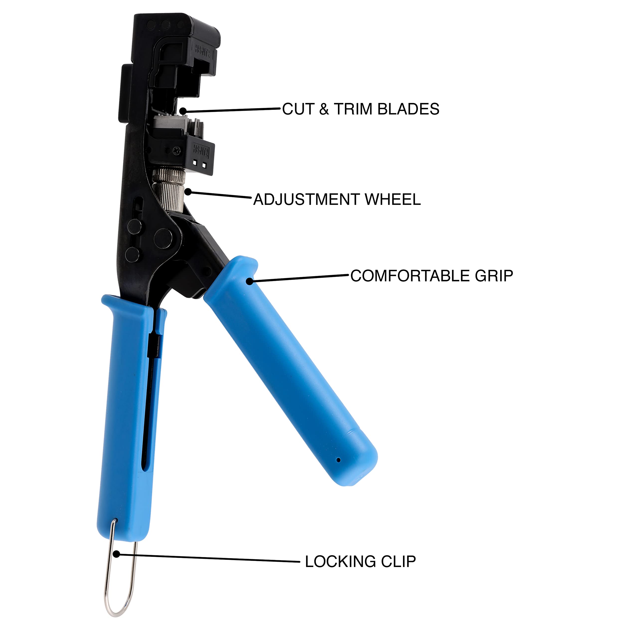 RJ45 Keystone Jack Termination Tool - Fast & Easy Cat6/Cat5e/Cat5 Network Cable Installation for Home & Office Networking