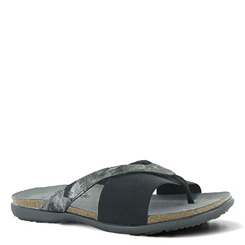 Black Elastic/Metallic Onyx Lthr/Black Velvet Nubuck