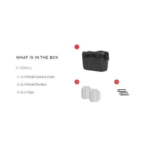 Peak Design Camera Cube V2 (Black, X Small) - Waterproof DSLR Camera Case for Travel & Outdoor Photography - Perfect for Hiking, Camping & Airplane Carry-On