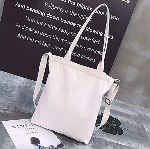 EatingBiting 12.6'' Women's Cartoon Lucky Cat Canvas Tote Bag - Stylish Shopping Handbag, Beach Purse & Shoulder Bag for Daily Use, Work, Travel & Casual Outings