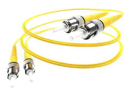 15 Meter Single Mode Fiber Optic Cable - OFNR Rated, 9/125 Micron, Yellow - High-Speed Internet & Data Transmission for Home/Office Networking & CCTV Systems