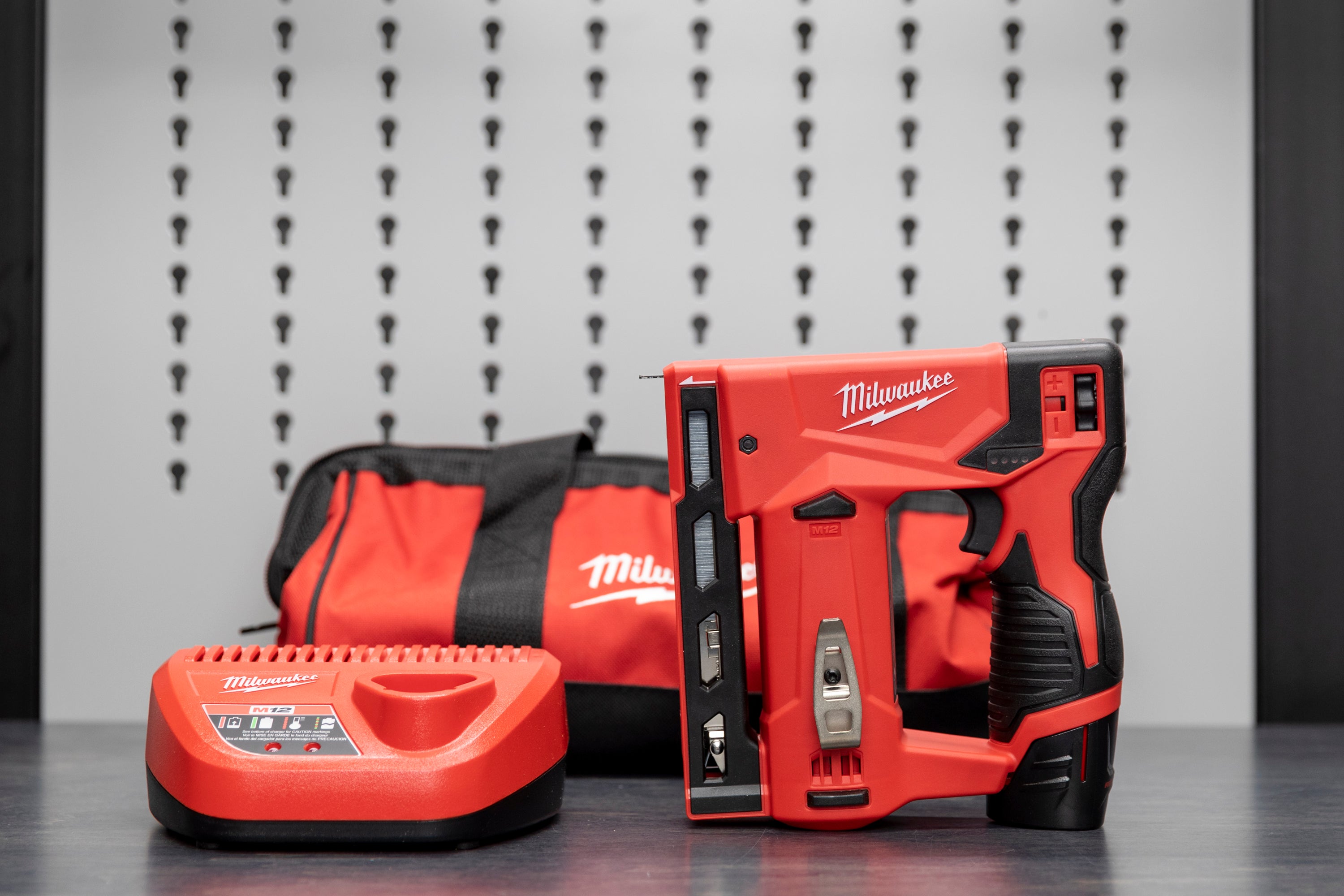 Milwaukee M12 3/8-Inch Crown Stapler - Cordless Electric Staple Gun for Upholstery, Carpentry & DIY Projects - Perfect for Furniture, Cabinets & Home Repairs