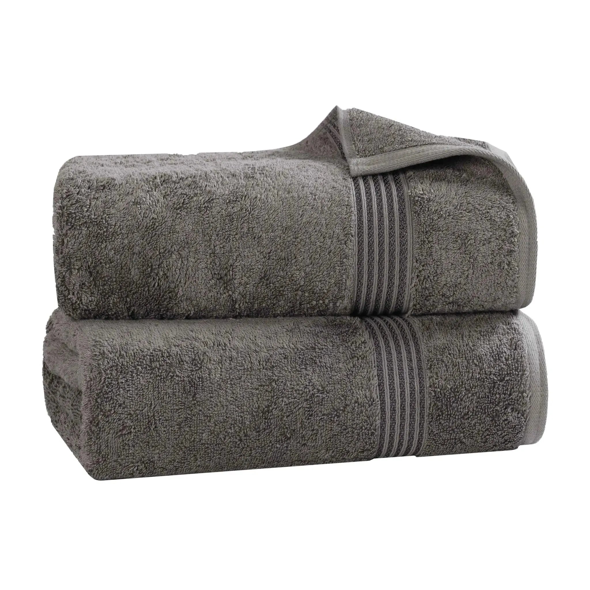 Premium Egyptian Cotton Bath Towel Set of 2 - Ultra Soft & Highly Absorbent Luxury Bath Sheets for Spa, Hotel & Home Use - 100% Heritage Cotton (White)