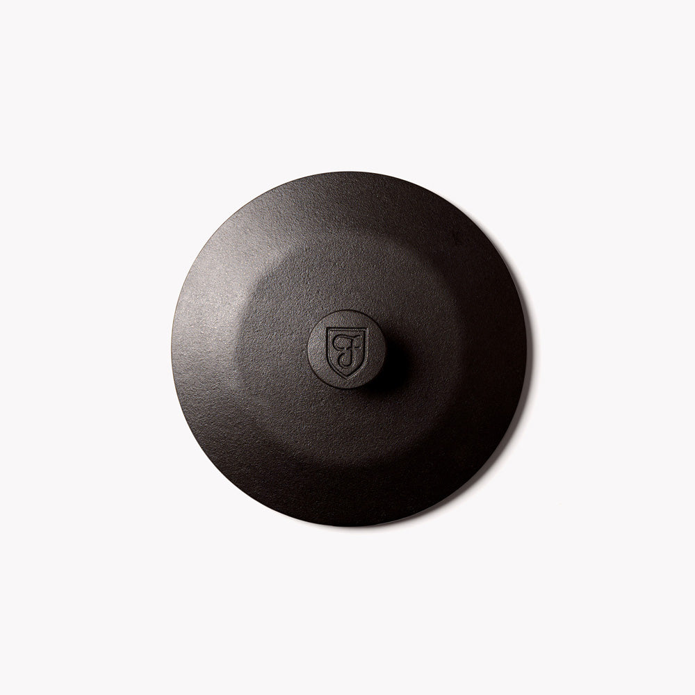 Premium Cast Iron Skillet & Lid Set - No.6 Size for Perfect Searing & Frying - Ideal for Stovetop, Oven & Camping Cooking