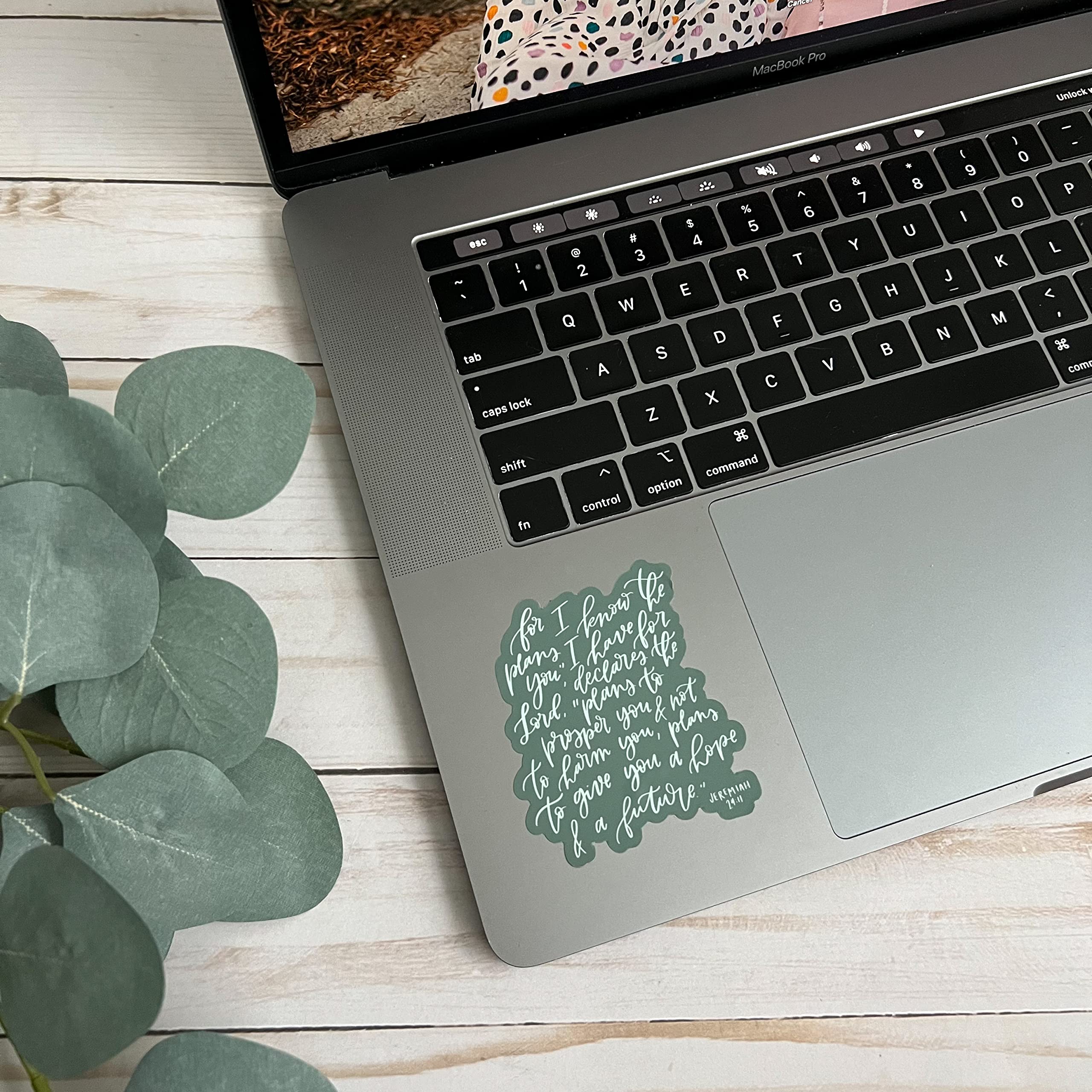 Christian Stickers - Religious Quotes & Bible Verse Decals | Jeremiah 29:11, Faith, God & Jesus Stickers for Journals, Bibles, Laptops & Home Decor