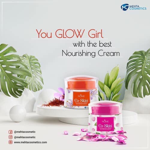 NONIE CO SKIN Nourishing Face Cream with Rose Oil Extract - Deep Moisturizing & Brightening for Glowing Skin - 70g (Pack of 4) - Suitable for Men & Women - Day & Night Use for Dry & Dull Skin
