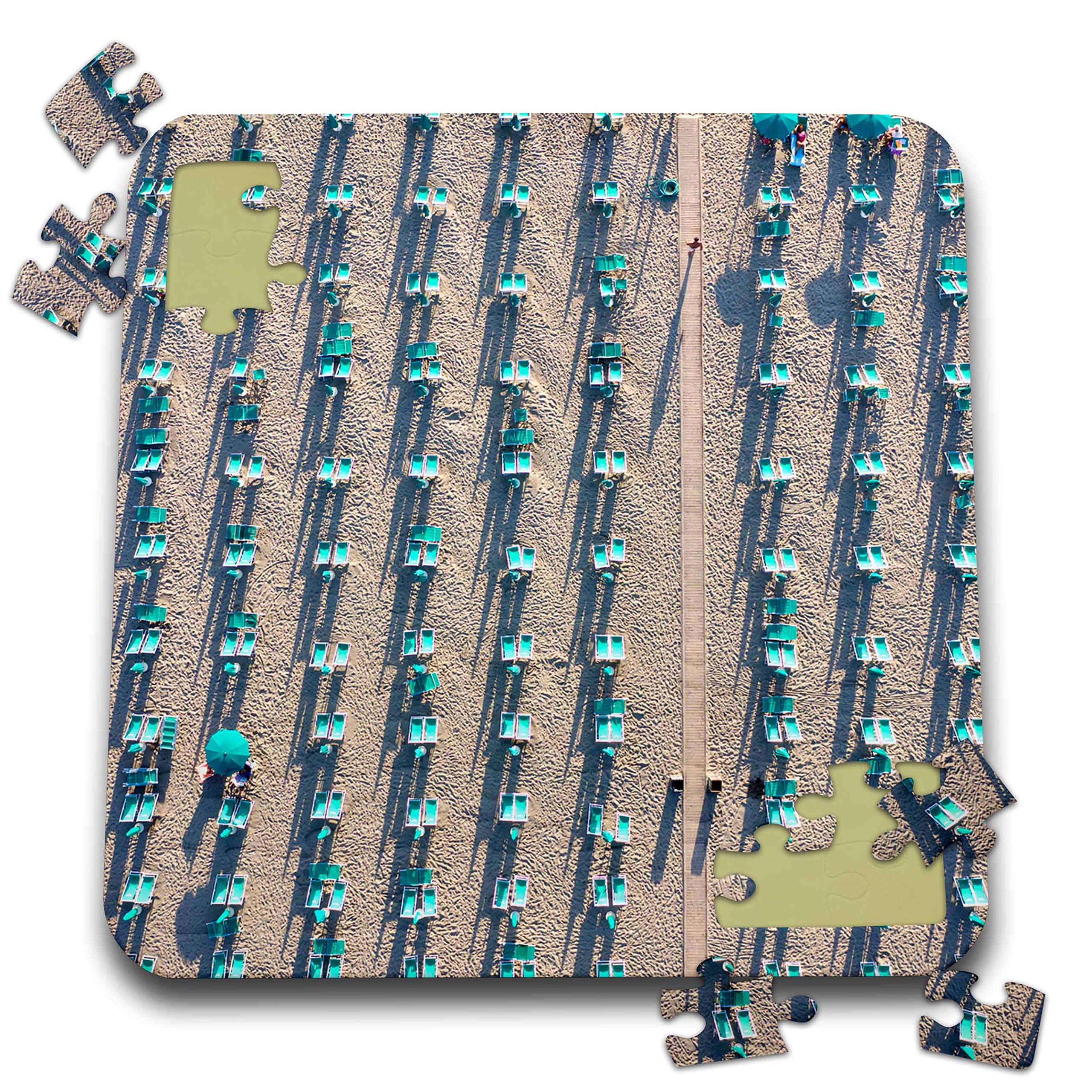 3D Rose Italy Tuscany Torre del Lago Puccini Aerial Beach Chairs Puzzle 1000 Pieces - Scenic Jigsaw Puzzle for Adults, Home Decor & Relaxation - Perfect for Family Game Nights, Stress Relief & Travel Souvenirs