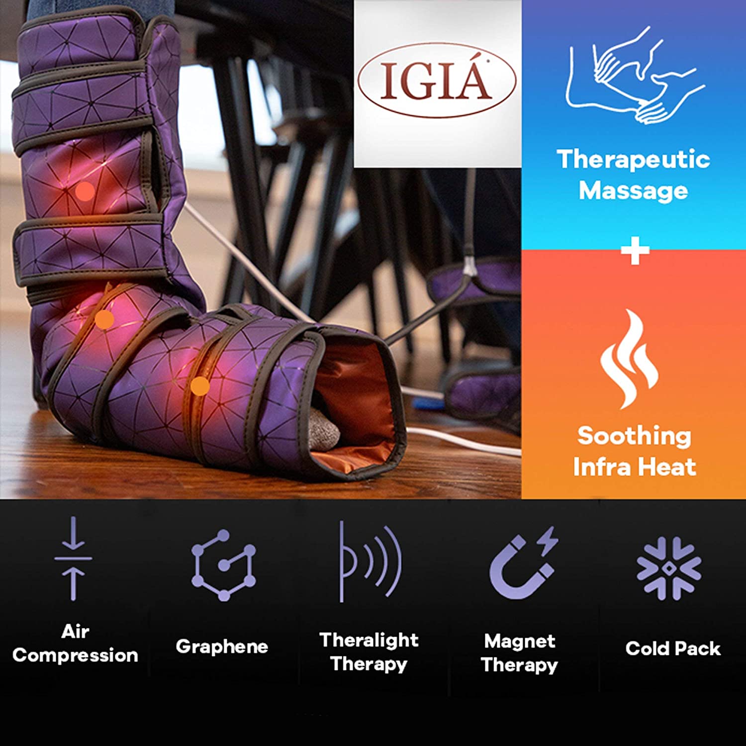 Thermosage 7-in-1 Circulation Enhancing Massager - Relieve Muscle Pain & Improve Blood Flow - Perfect for Home, Office & Post-Workout Recovery