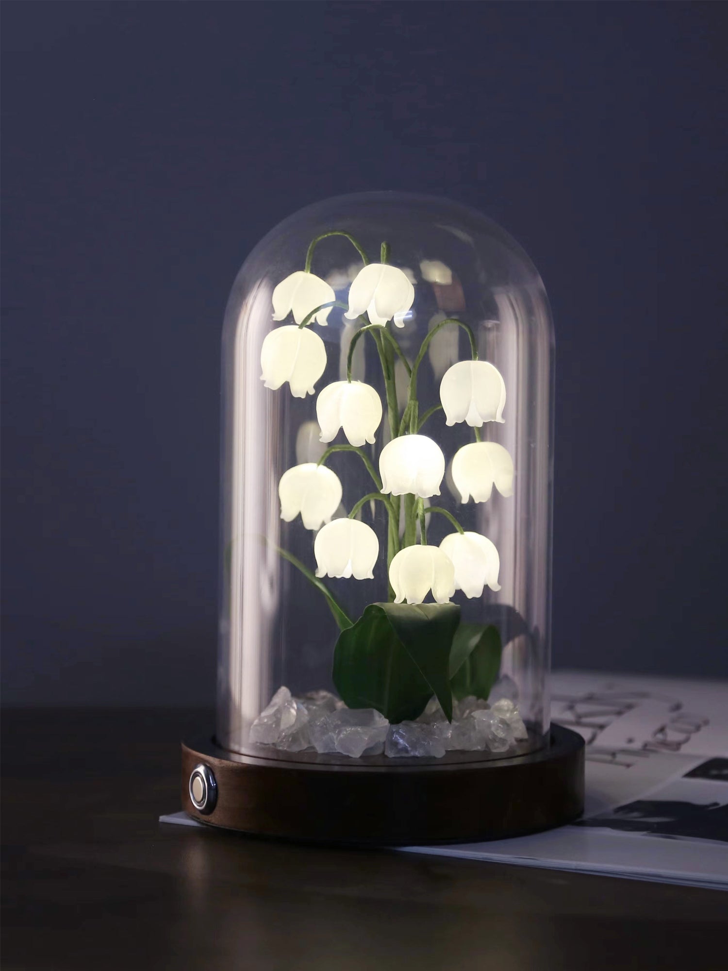 Bell Orchid Warm Night Light - Soft Glow LED Bedside Lamp for Nursery, Kids Room, and Relaxation | Perfect for Nighttime Feeding, Reading & Creating a Cozy Atmosphere