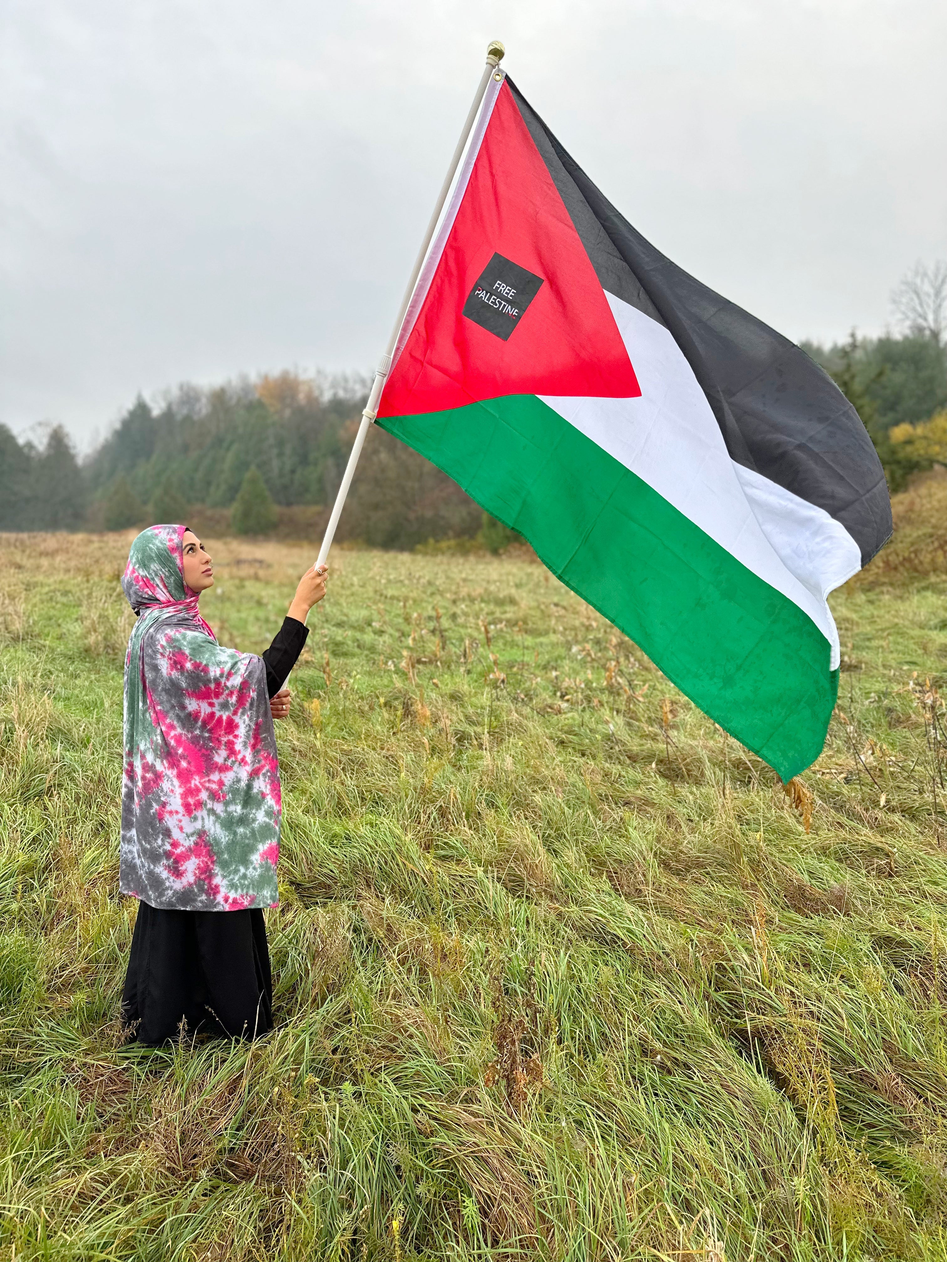 Free Palestine Inspired Hijab - 100% Cotton Modest Scarf for Women - Donation Supports Gaza Humanitarian Aid - Perfect for Prayer, Solidarity & Everyday Wear