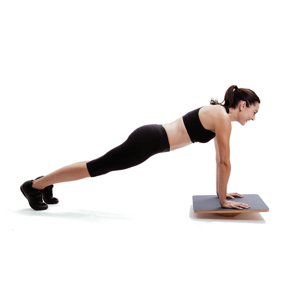 66Fit Rocker Balance Board - 50cm PVC Surface for Core Strength & Stability Training - Perfect for Home Gym, Yoga, and Physical Therapy Exercises