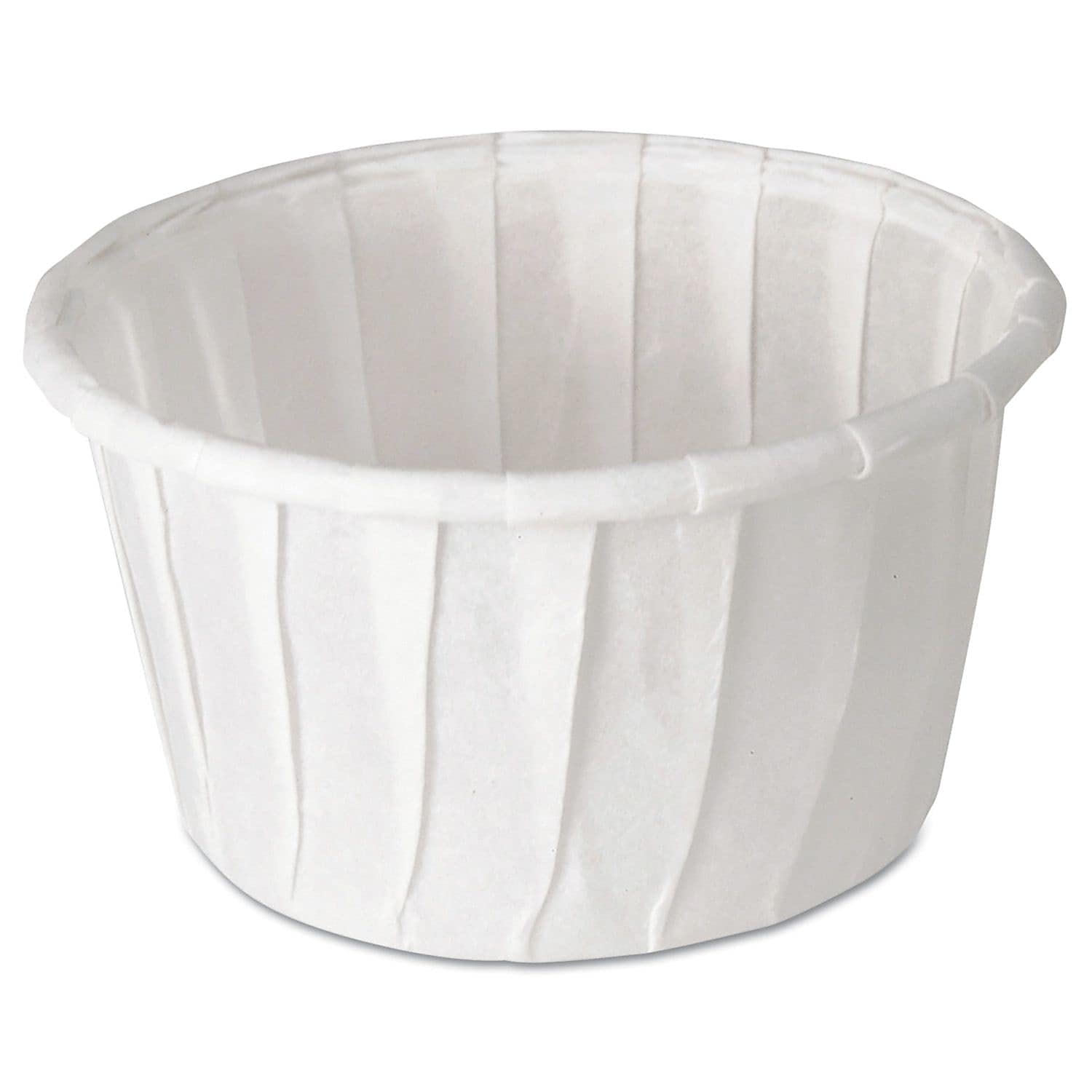 SOLO SCC125U 1 1/4 oz White Treated Paper Souffle Portion Cups - 250 Count per Bag | Perfect for Catering, Restaurants, and Party Dessert Servings