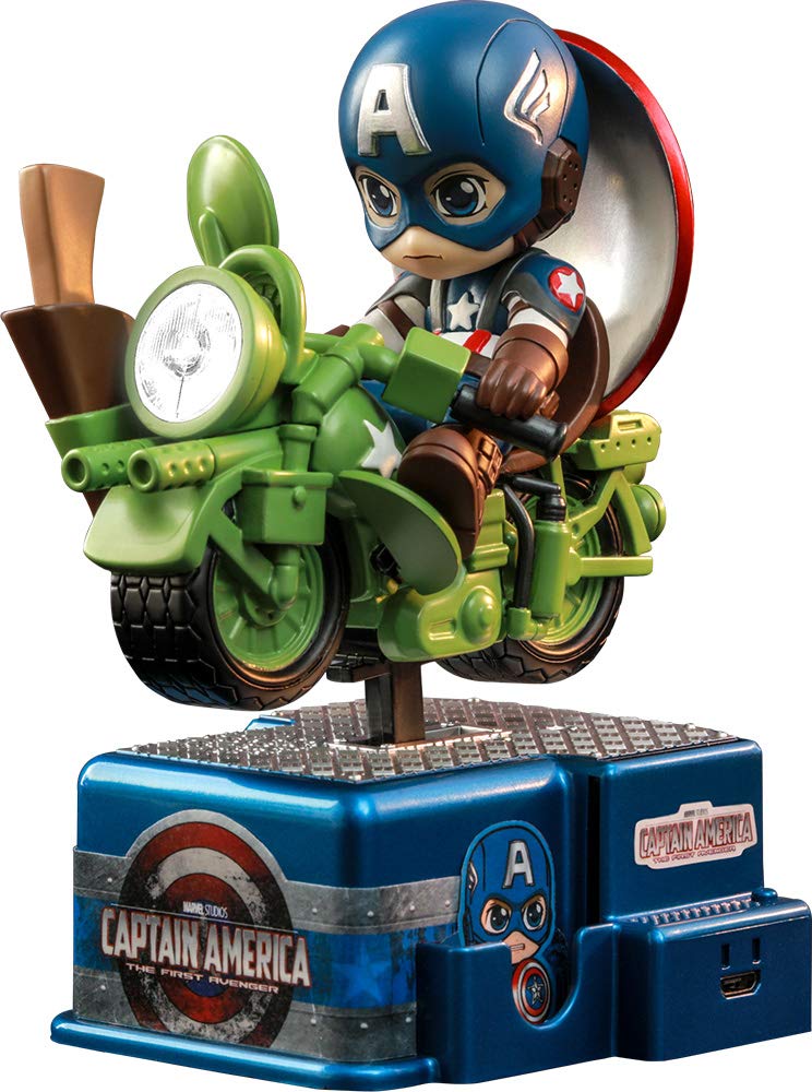 Official Marvel Captain America CosRider 15cm Action Figure - Hot Toys Collectible for Display & Superhero Fans | Perfect for Home Decor, Office Display & Marvel Collections