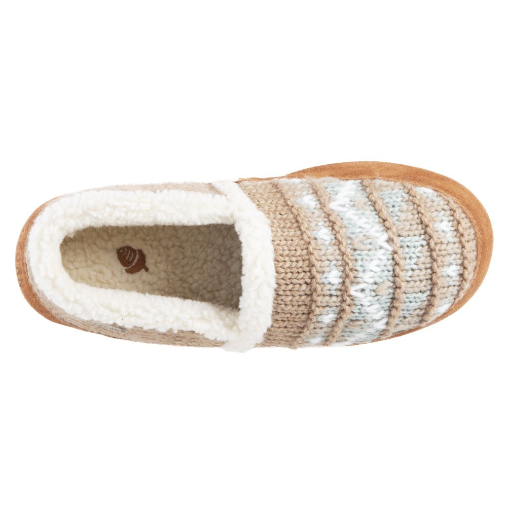 Women's Acorn® Nordic Moc Slippers with Indoor/Outdoor Sole - Cozy House Shoes for Winter, Home, Travel & Outdoor Use