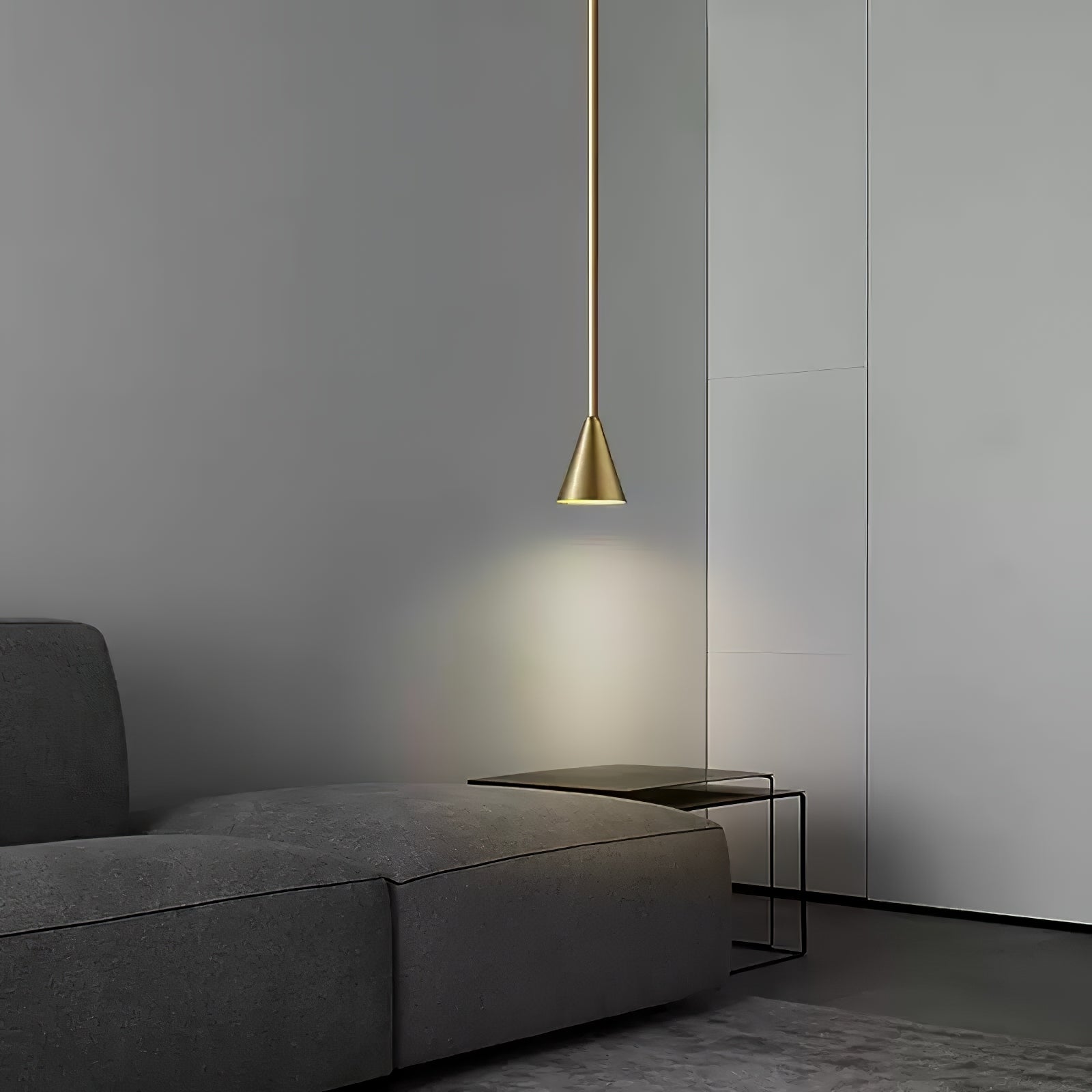 Vintage Conica Brass Pendant Light - Industrial Style Ceiling Fixture for Kitchen Island, Dining Room & Bar Lighting | Dimmable Edison Bulb Compatible