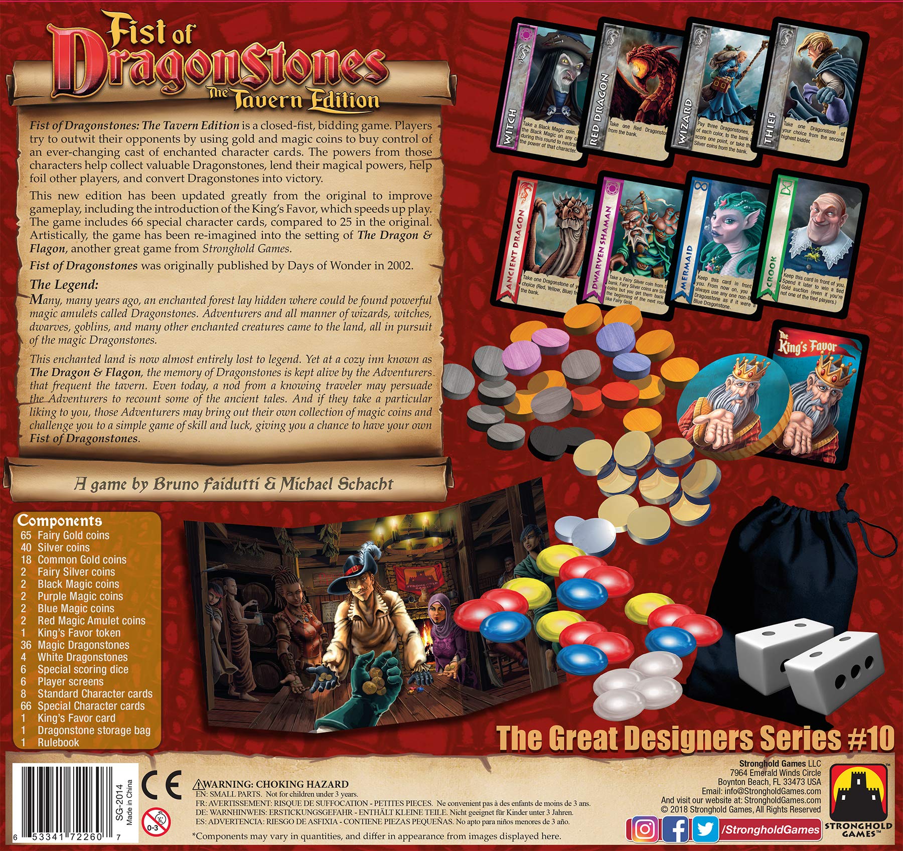 Stronghold Games Fist of Dragonstones Tavern Edition - Strategic Board Game for Adults & Teens - Perfect for Game Nights & Family Gatherings
