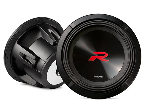 Alpine R2 W12D 750W 12-Inch Car Subwoofer with Dual Voice Coil - Powerful Bass for Car Audio Systems & Home Theater Setups