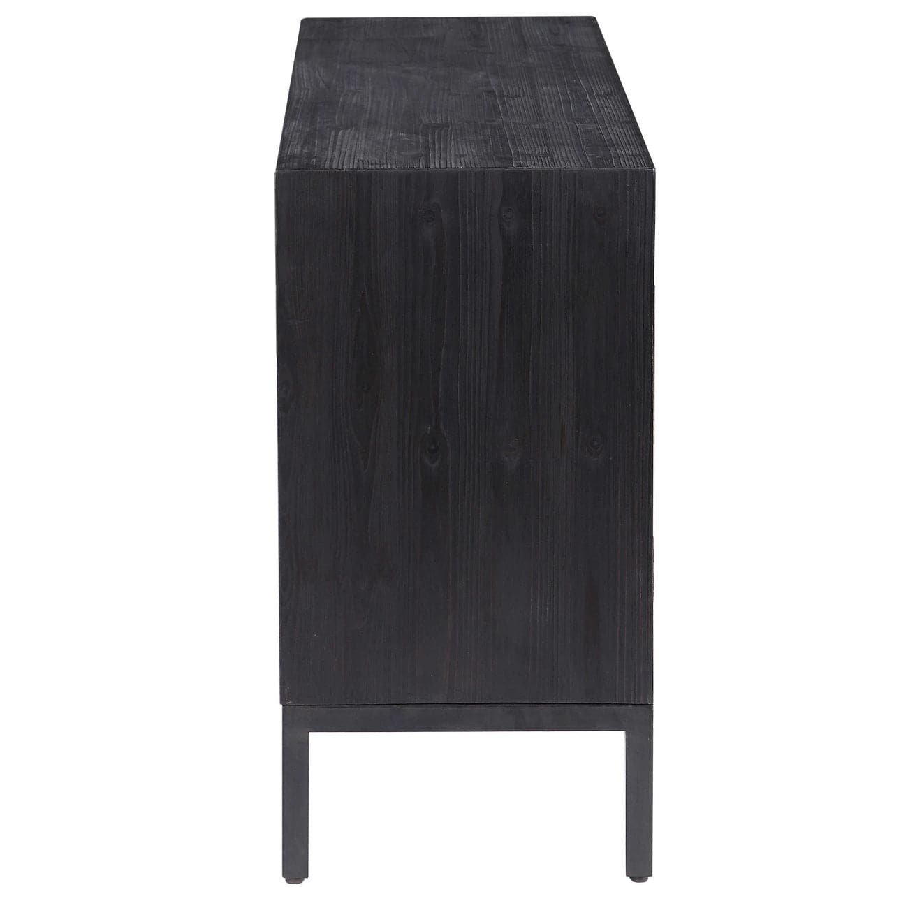 Aiken Dark 2 Door Storage Cabinet - Modern Wooden Wardrobe for Bedroom, Living Room & Office Organization