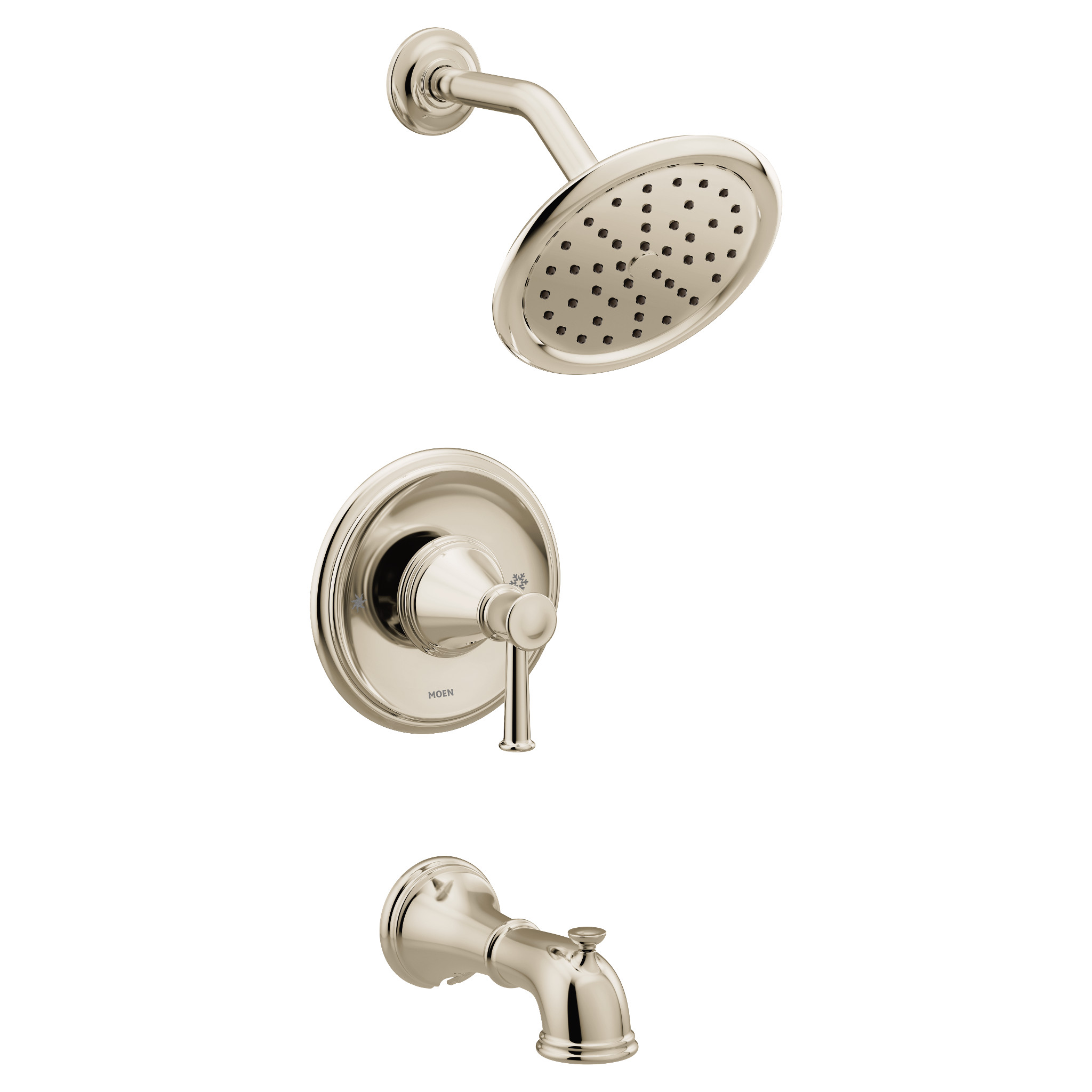 Belfield Chrome Posi Temp(R) Eco Performance Tub and Shower Faucet - Water-Saving Bathroom Fixture for Modern Homes