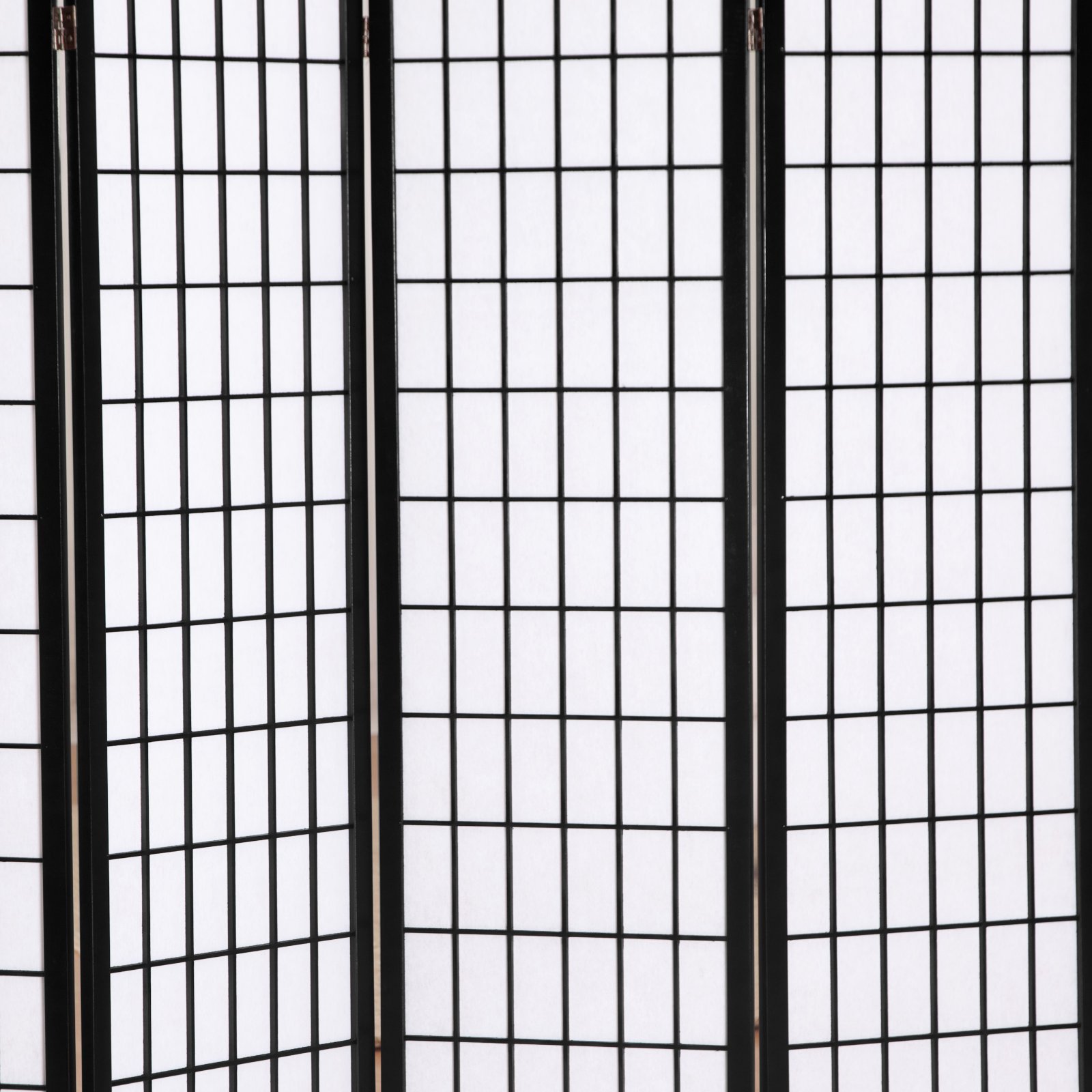 Jakun Shoji 4 Panel Folding Room Divider Screen - Traditional Japanese Style Privacy Partition for Home, Office, and Studio Decor