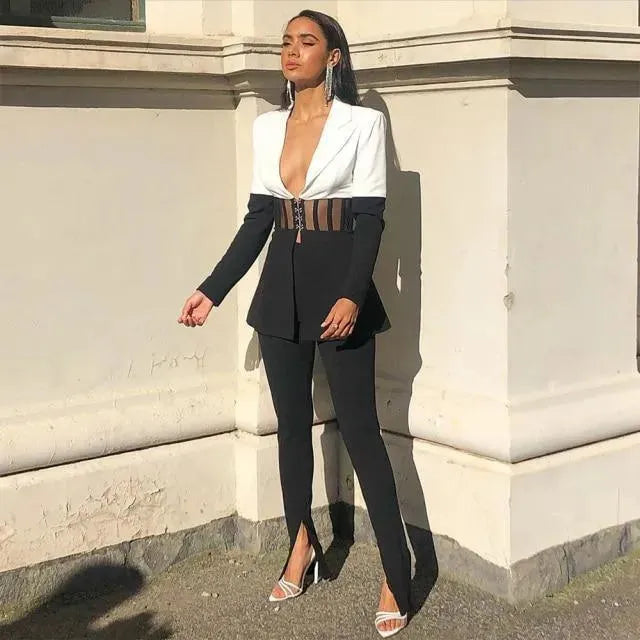 Women's Waist Cincher Pantsuit - Slimming Shapewear Bodysuit for Tummy Control & Hourglass Figure | Perfect for Work, Evening Outfits & Special Occasions