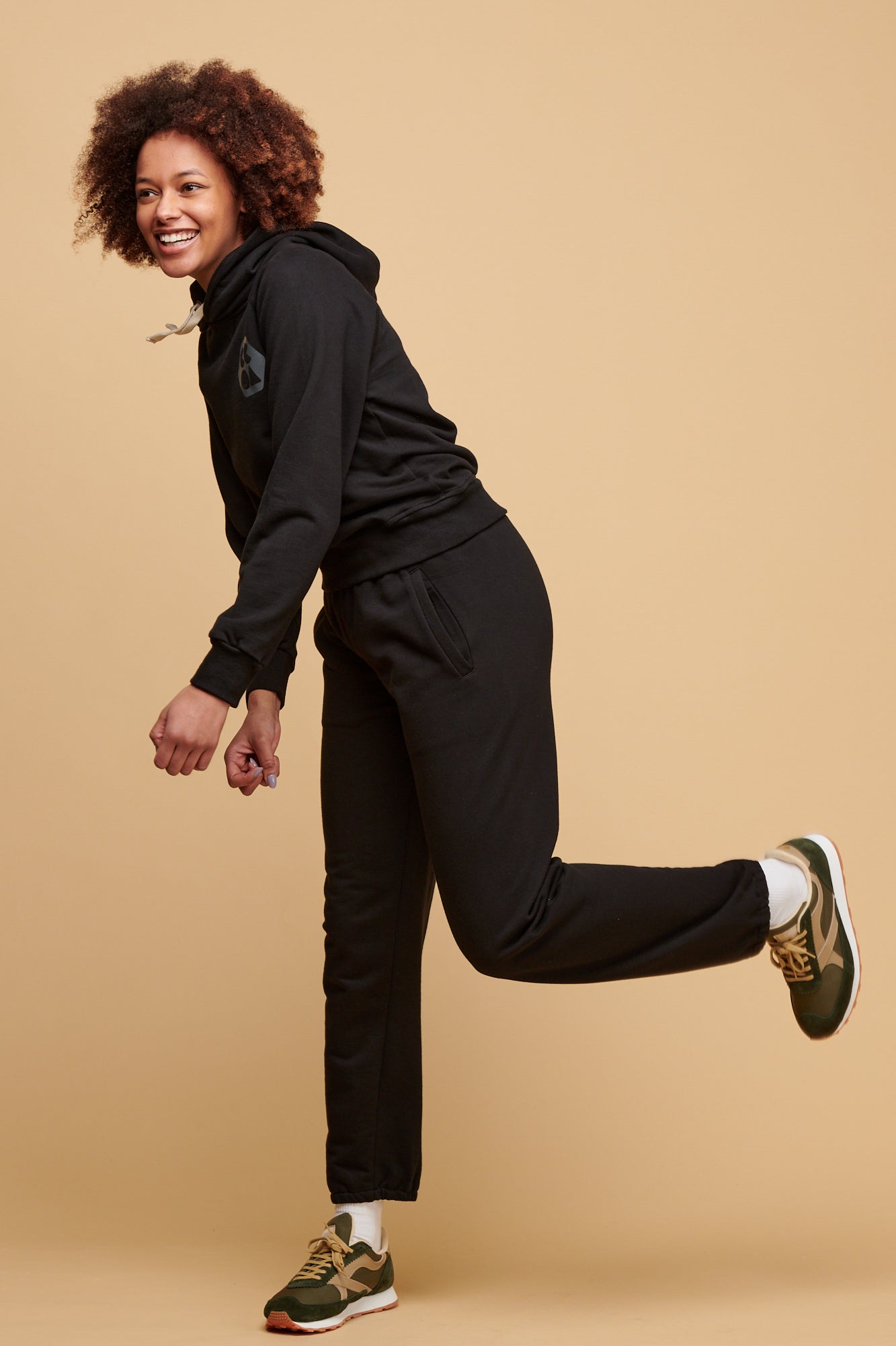 Women's Black Sweatpants - Soft & Comfortable Lounge Pants for Yoga, Running & Casual Wear